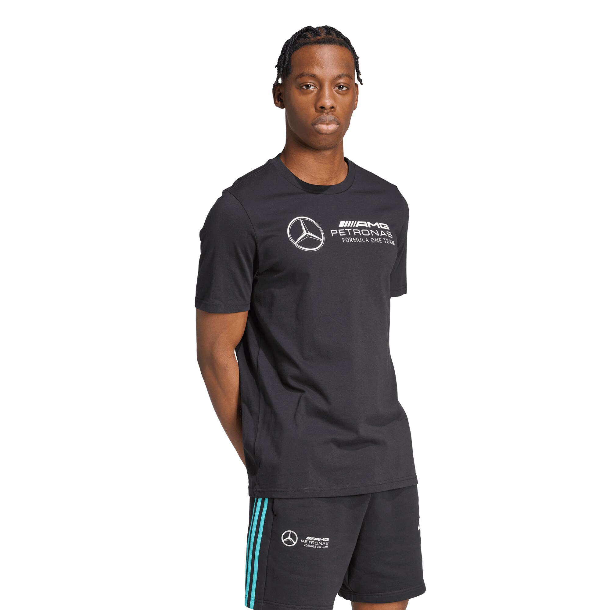 Mercedes AMG Petronas adidas F1 Logo T-Shirt - Black