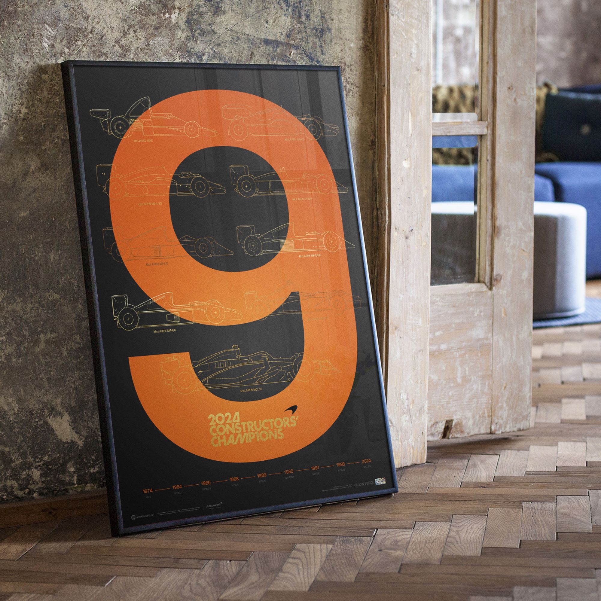 McLaren 9th World Constructors' Champions Title - 2024 Poster