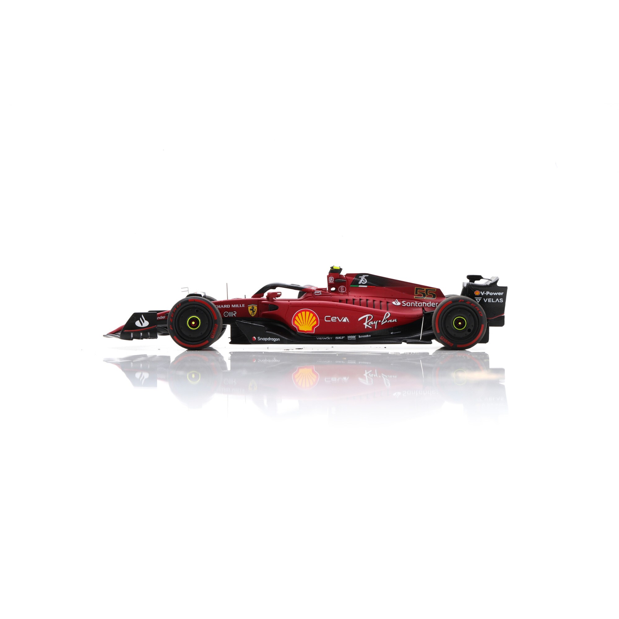 Scuderia Ferrari F1-75 No.55 Winner Great Britain GP Carlos Sainz 1:43 LookSmart Model