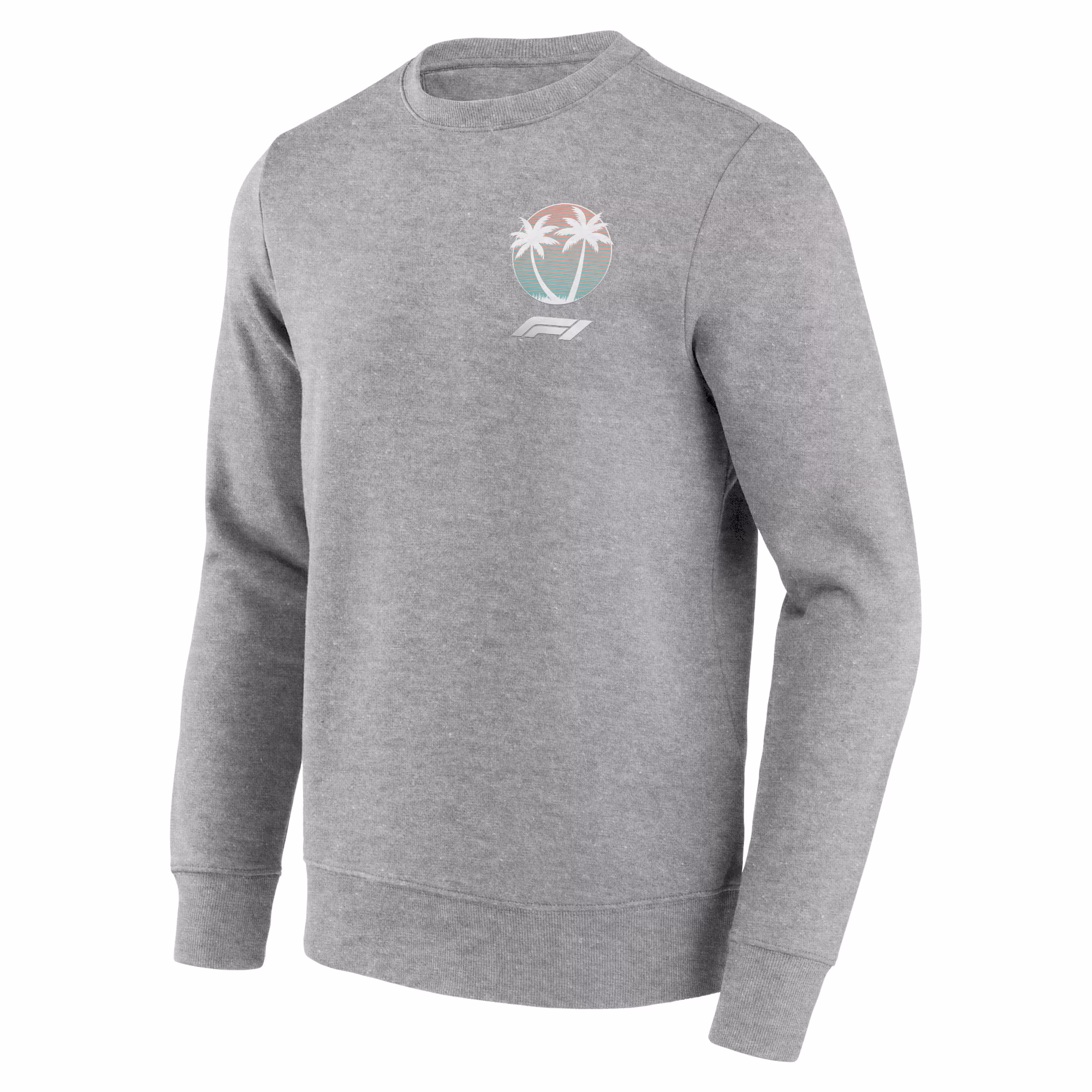 Formula 1 Beach Club Graphic Crew Sweatshirt - Sports Grey