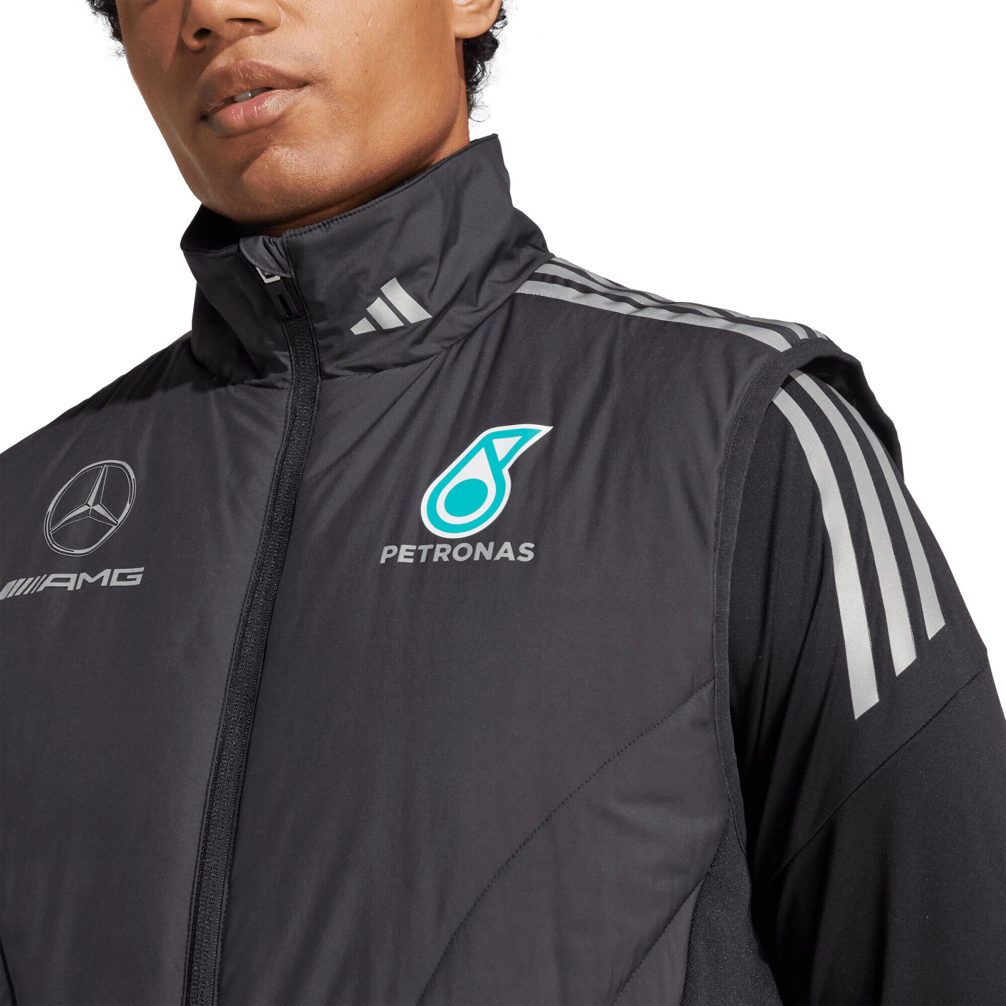 Mercedes AMG Petronas adidas F1 Team Mechanics Vest - Black