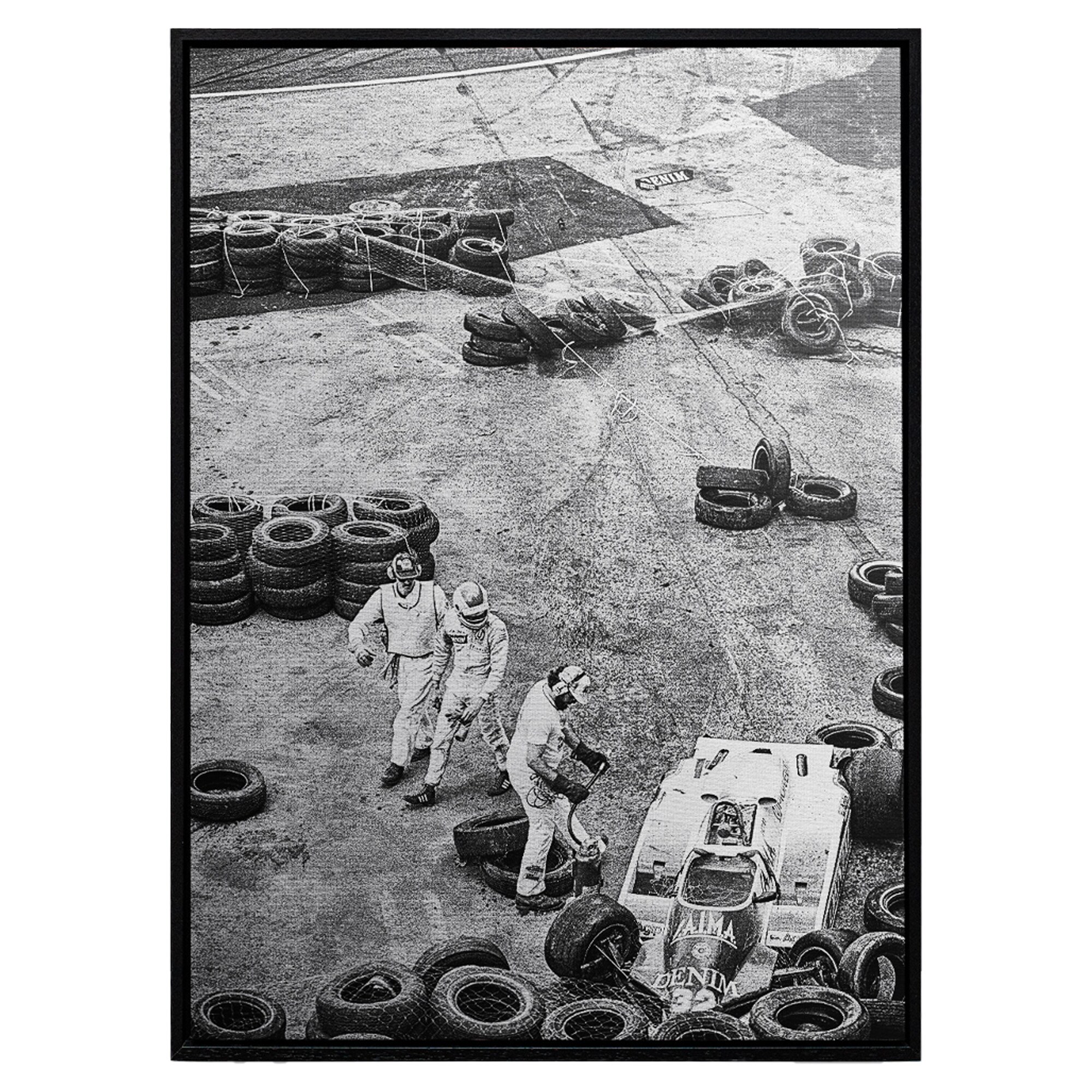 Formula 1 Helping Hands - Framed Canvas Photoprint