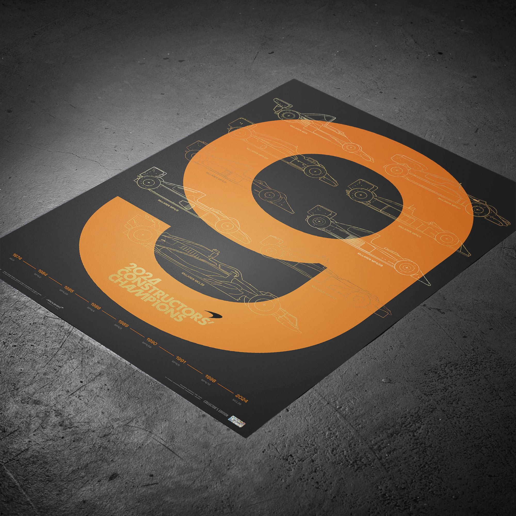 McLaren 9th World Constructors' Champions Title - 2024 Poster