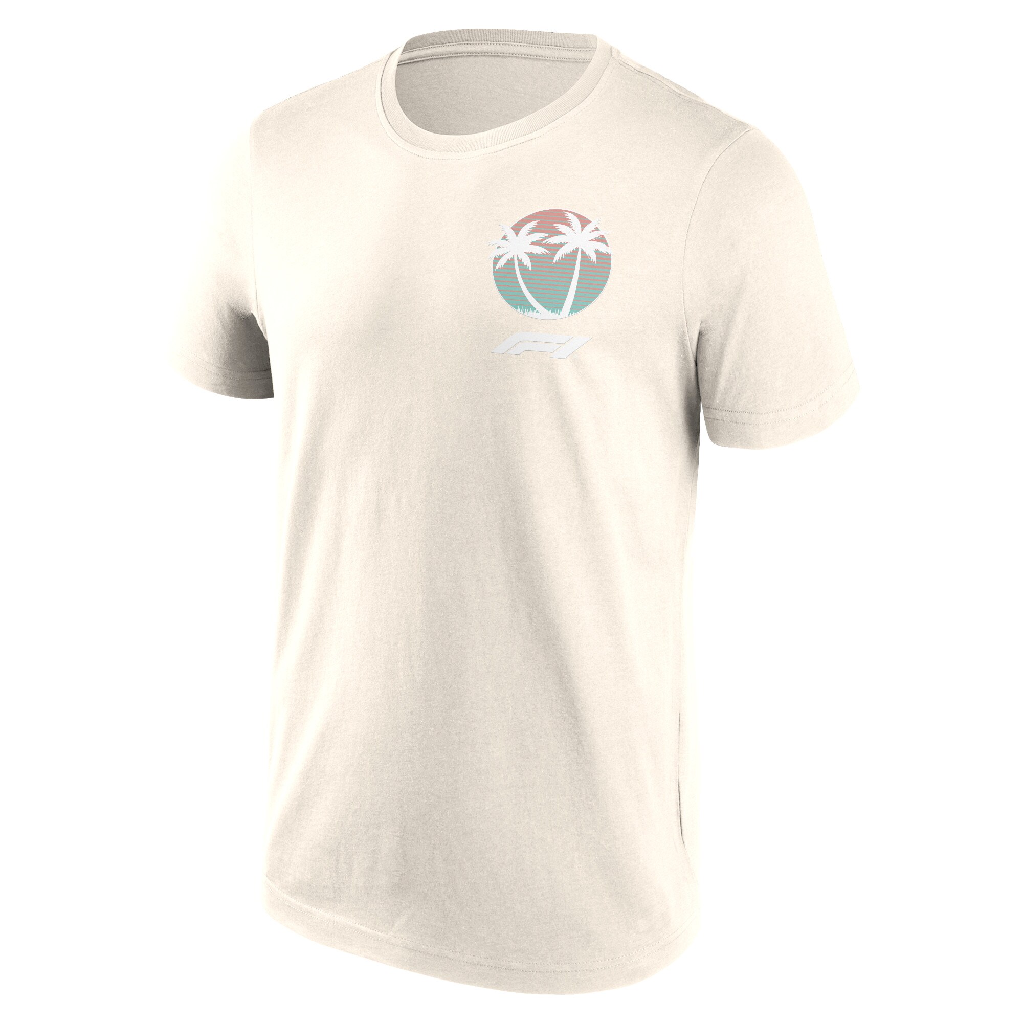 Formula 1 Beach Club Print Graphic T-Shirt - Off White