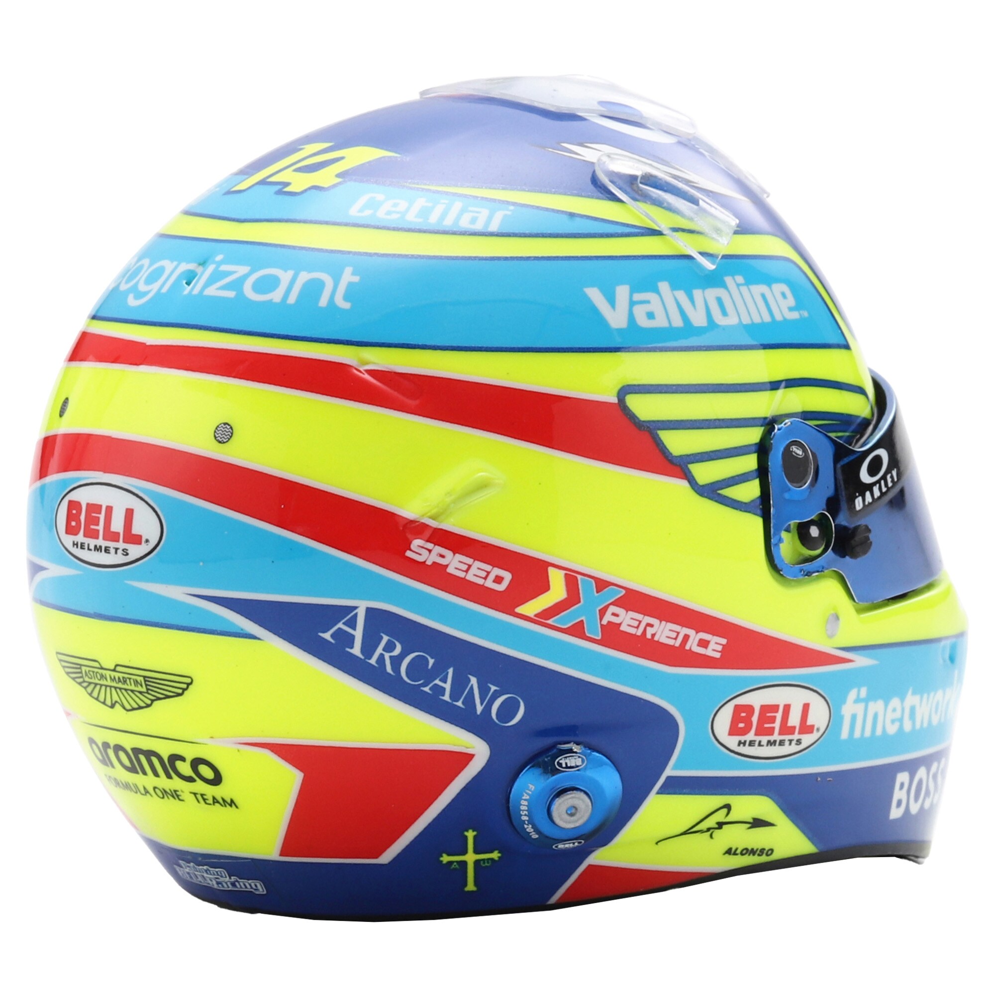 Aston Martin Aramco F1 Team Fernando Alonso 2024 1:5 Spark Model Helmet