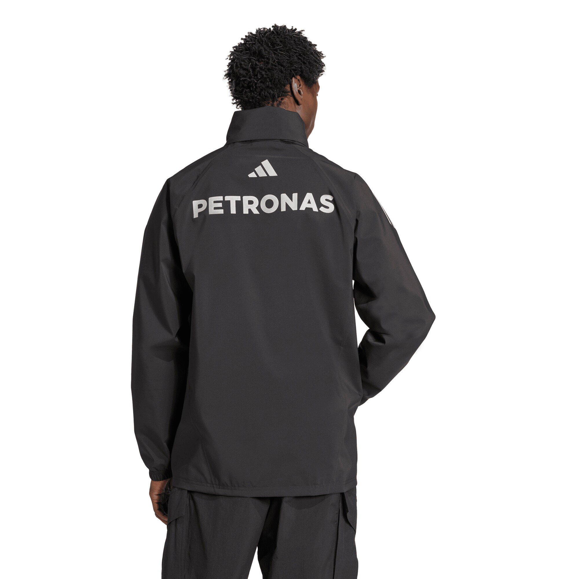 Mercedes AMG Petronas adidas F1 Team Mechanics Rain Jacket - Black