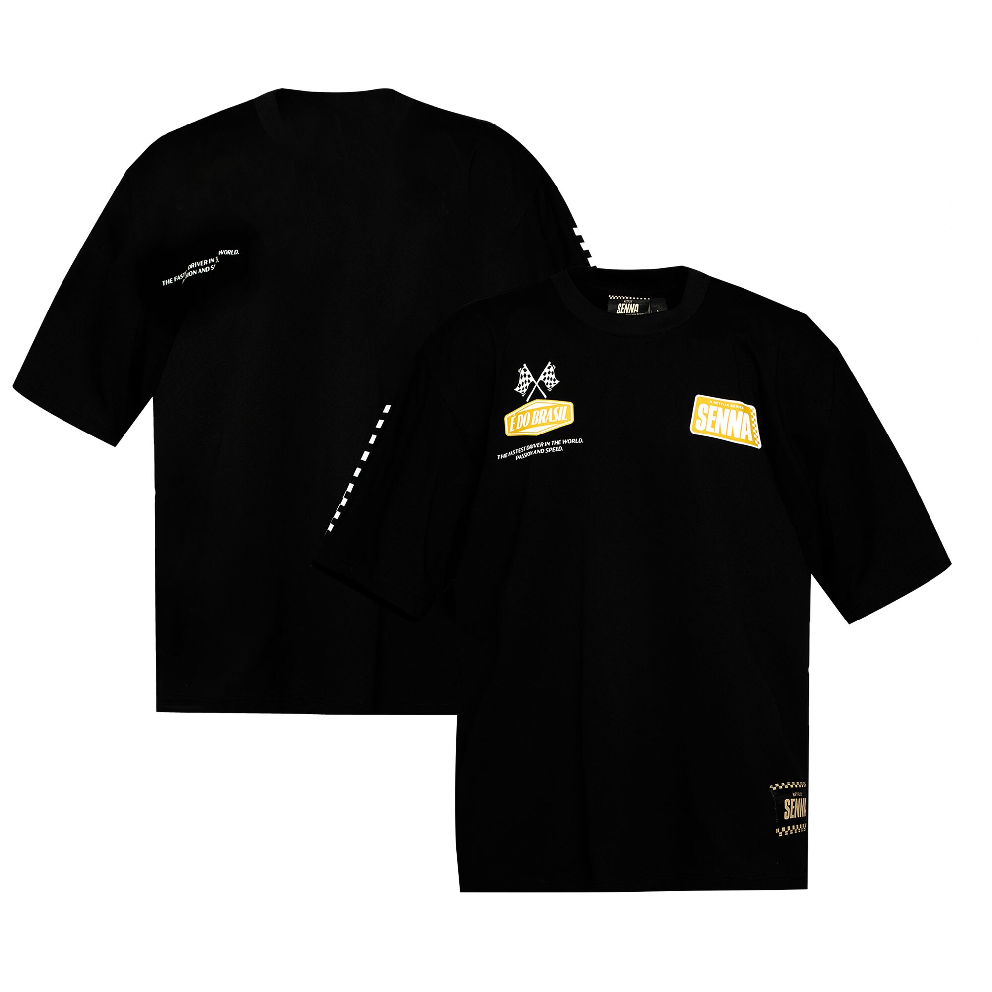 Ayrton Senna x Netflix Oversized T-Shirt - Black