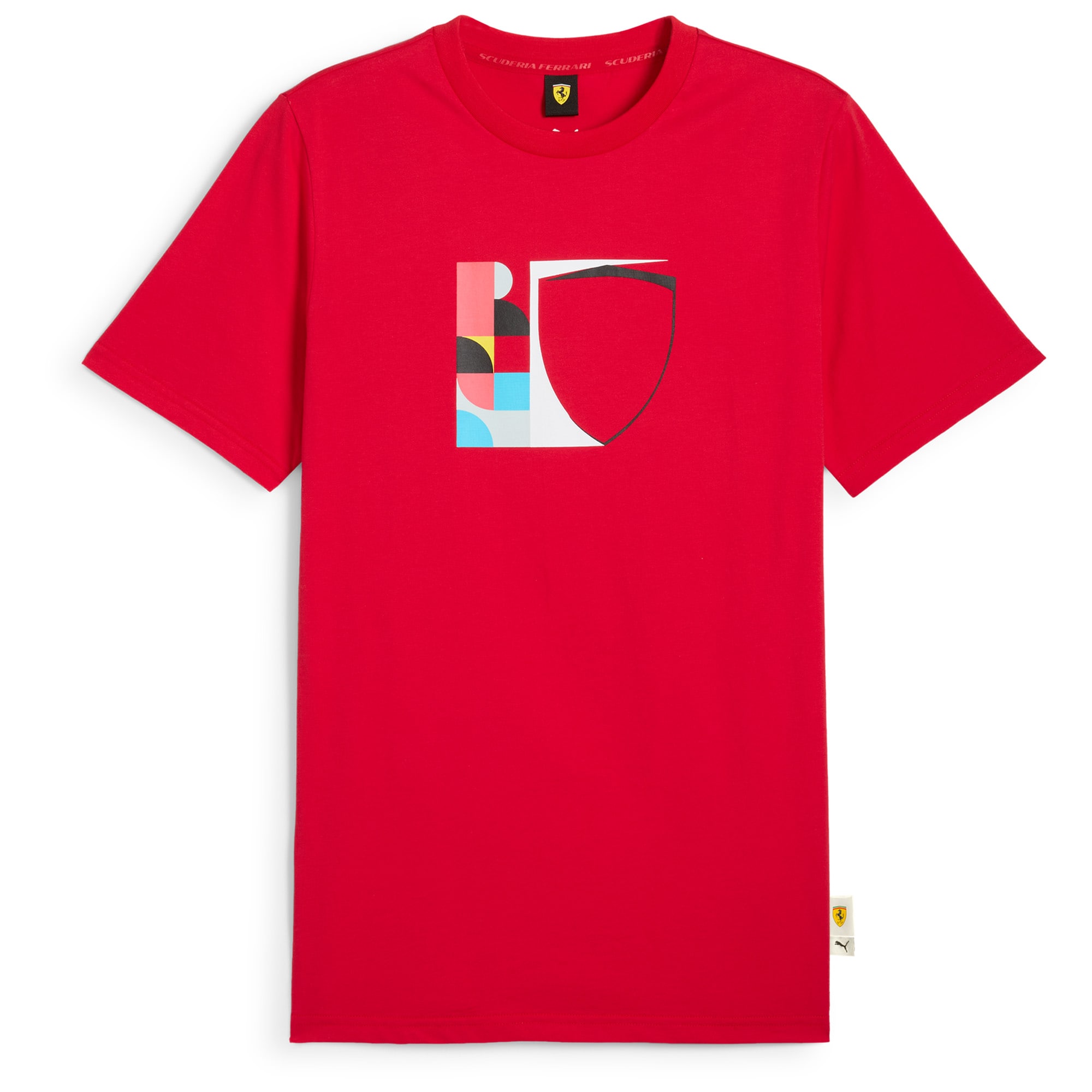 Scuderia Ferrari Race Graphic Sheild T- Shirt by Puma - Red