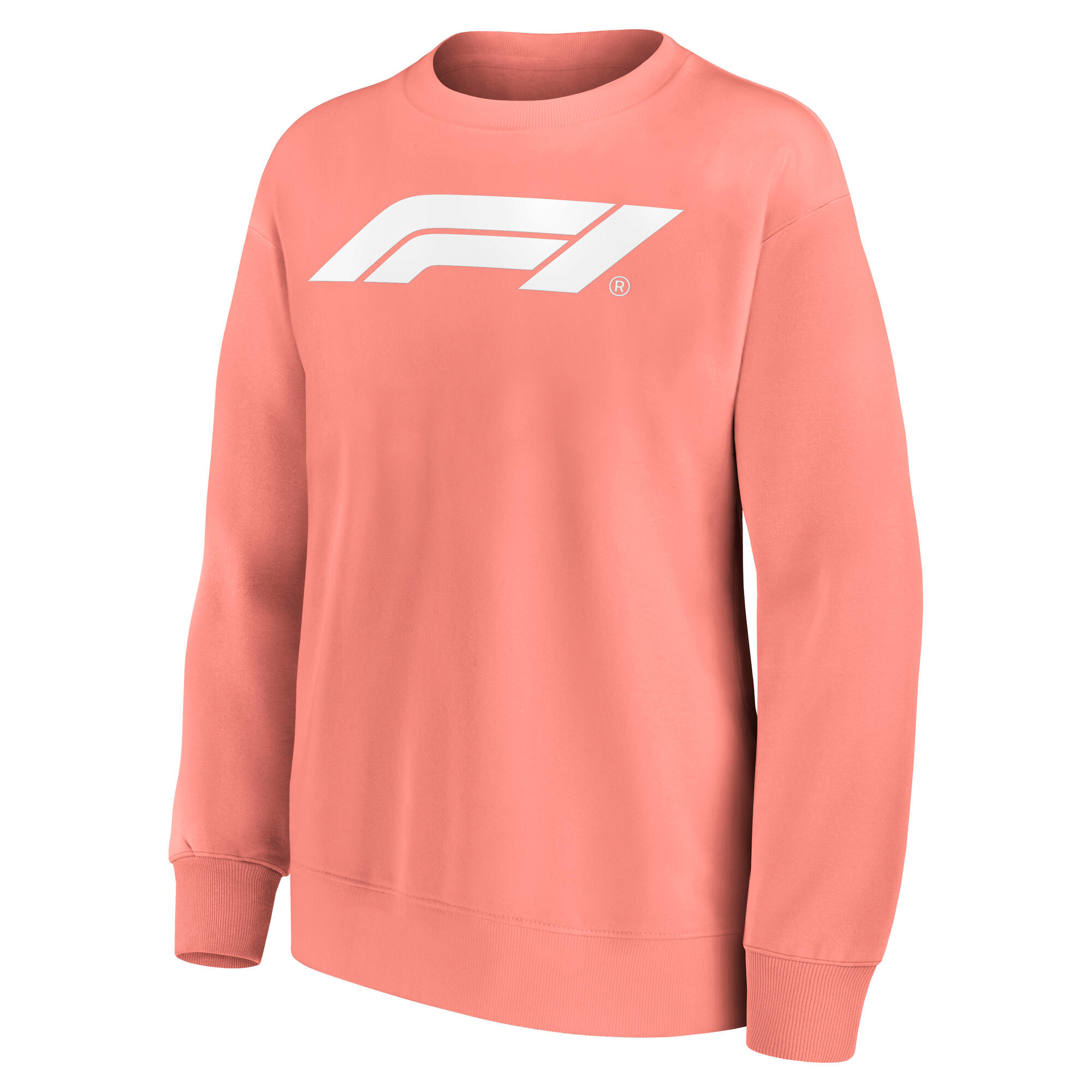 Formula 1 Mono Logo Oversized Crew Sweatshirt - Coral Haze - Womens