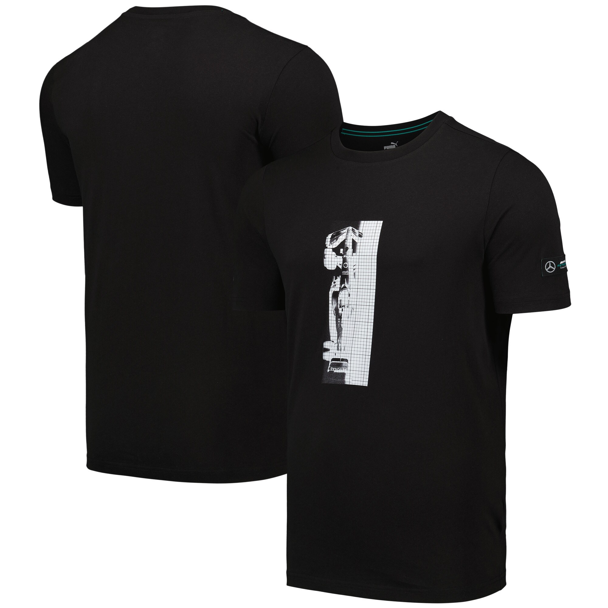Mercedes AMG Petronas Car Graphic T-Shirt by Puma - Black