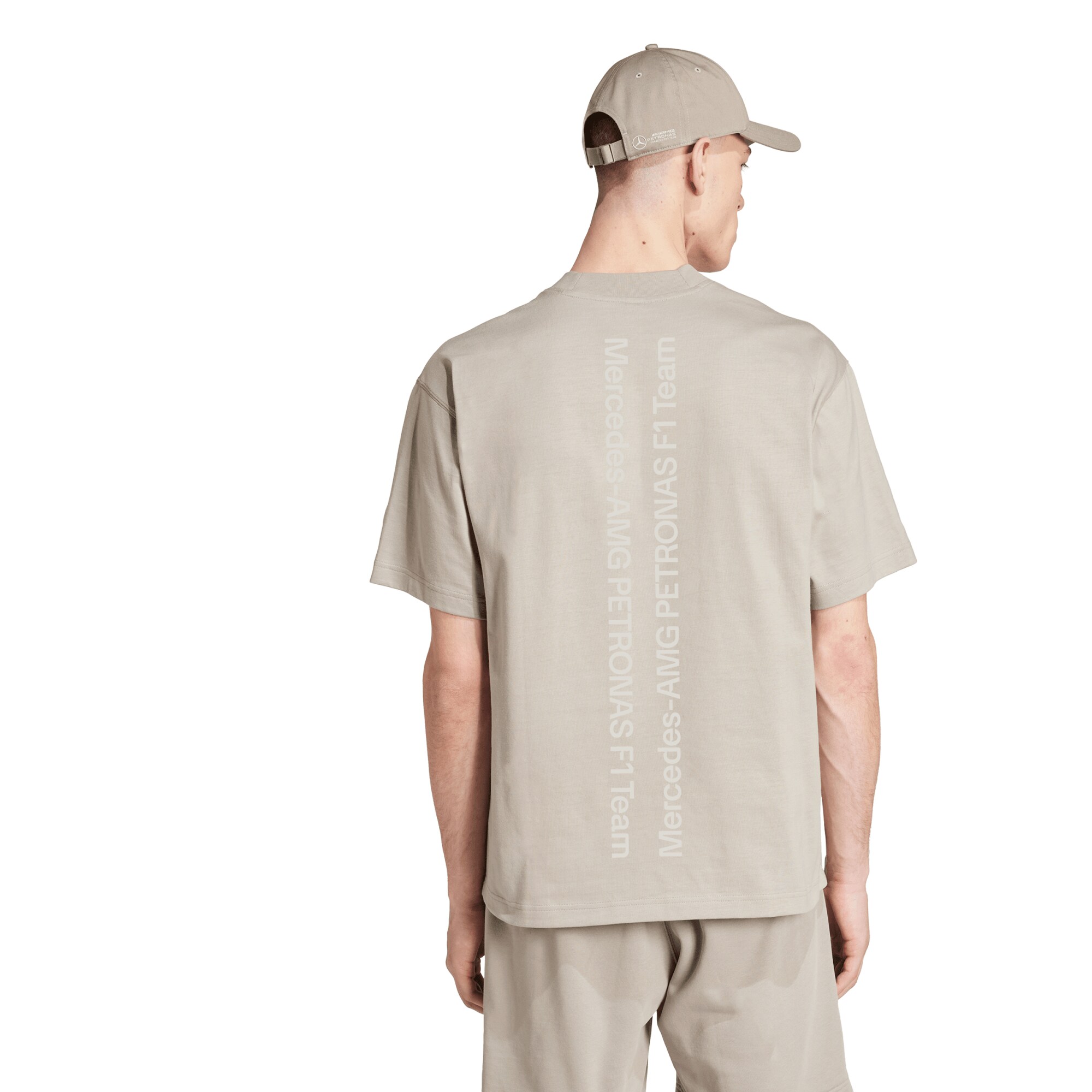 Mercedes AMG Petronas adidas F1 Premium T-Shirt - Beige