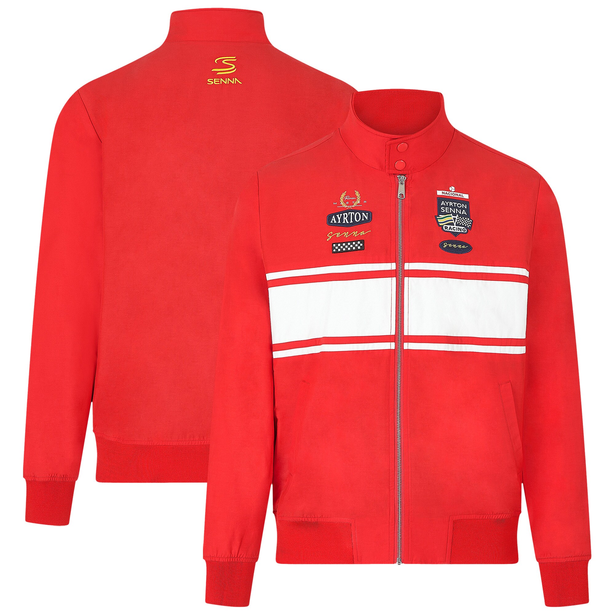 Ayrton Senna Legacy Patchwork Bomber Jacket