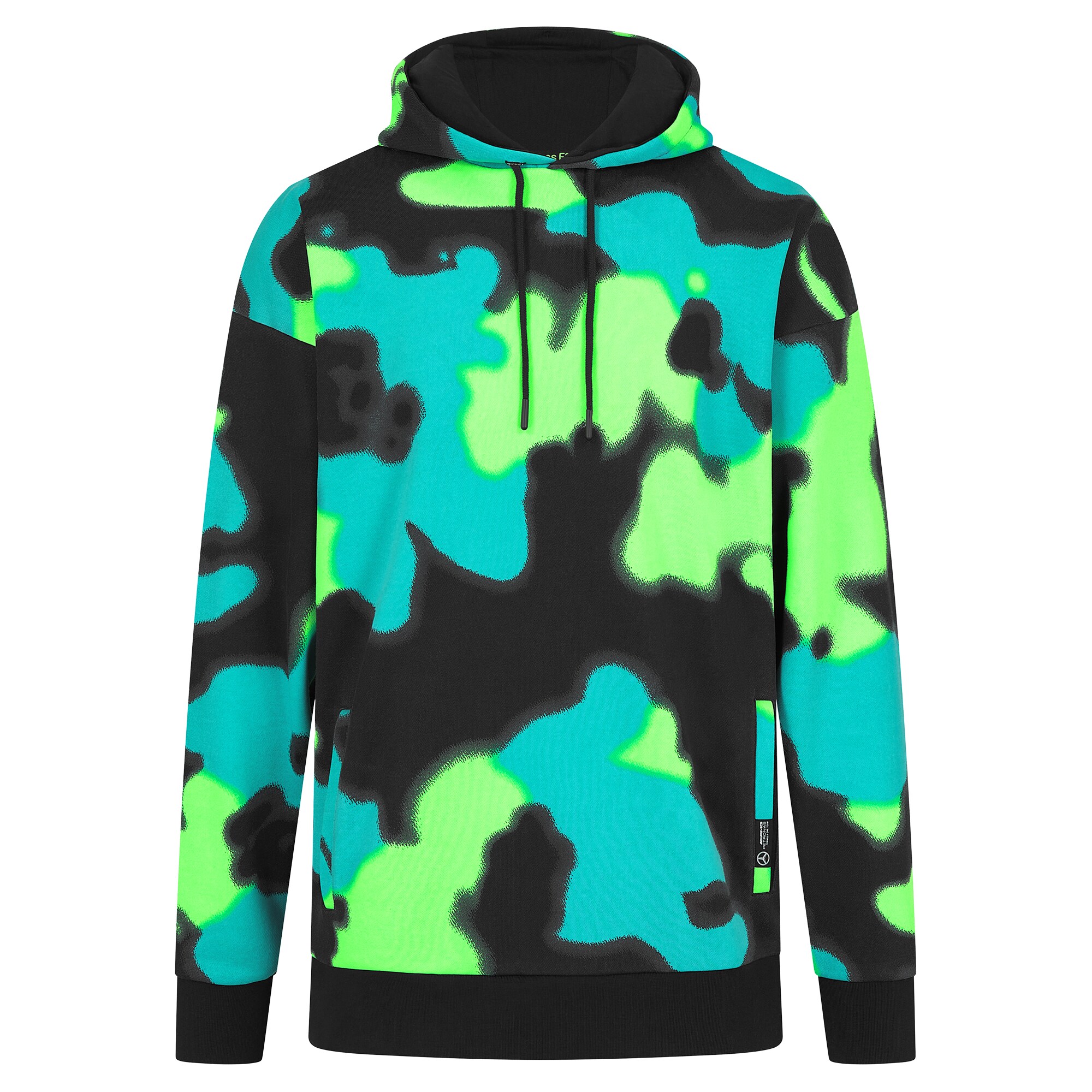 Mercedes AMG Petronas F1 Spray Camo Relaxed Fit Hoodie