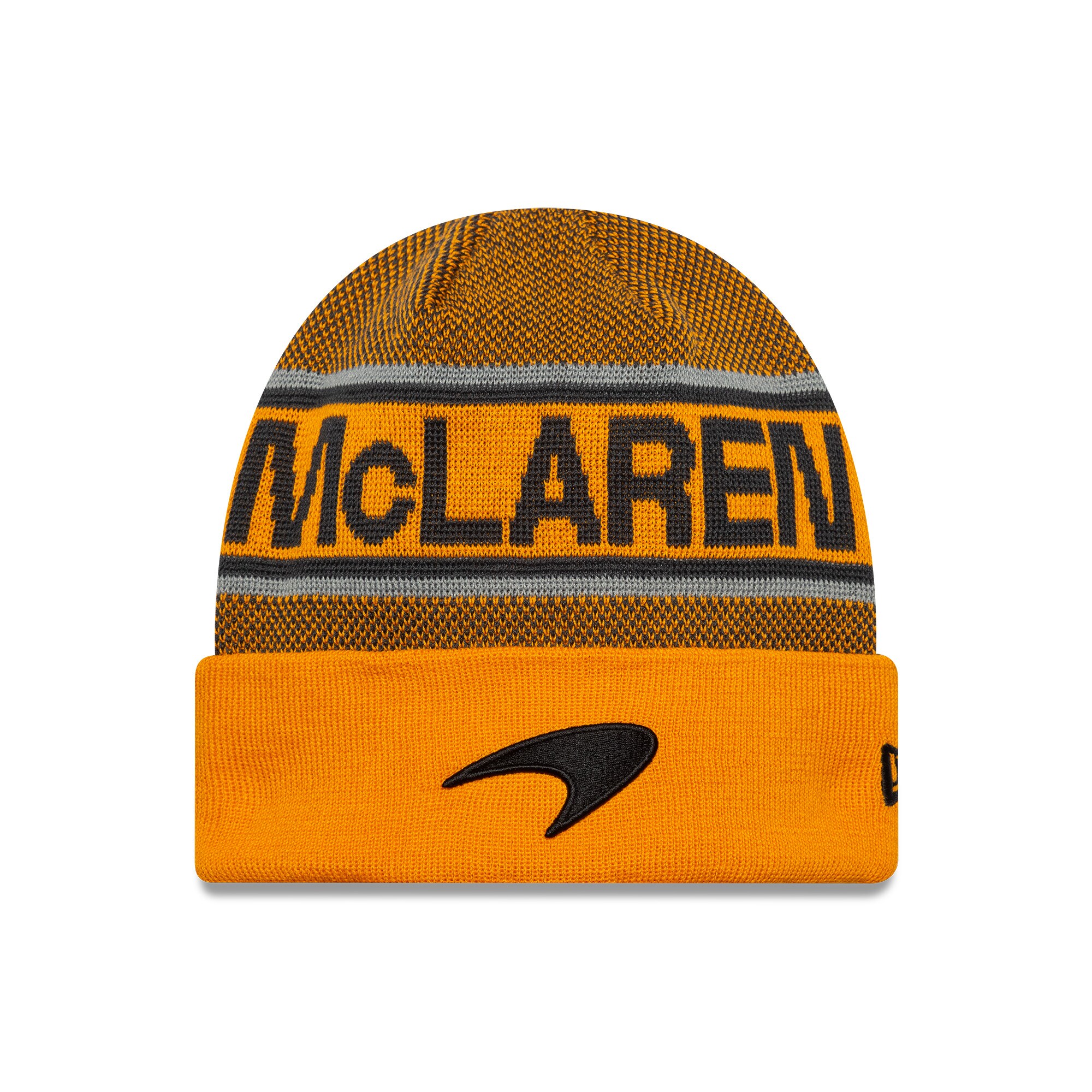 McLaren New Era Team Cuff Beanie - Papaya