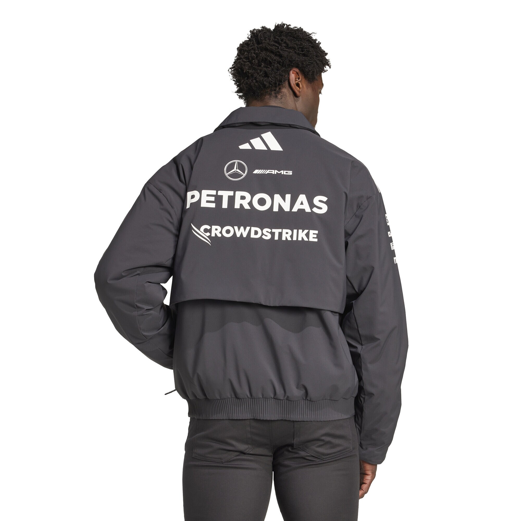Mercedes AMG Petronas adidas F1 2025 Team Jacket - Black