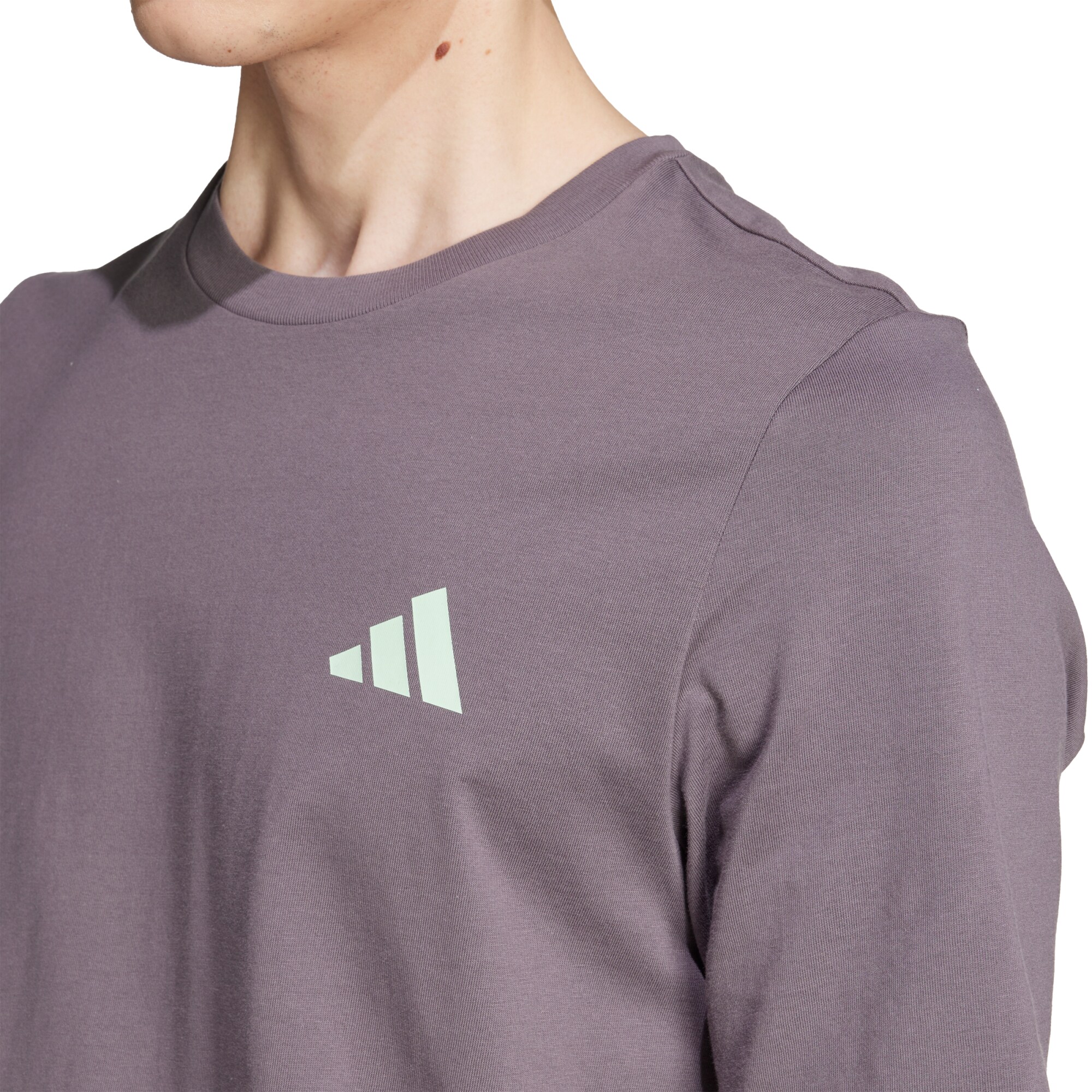 Mercedes AMG Petronas adidas F1 Premium Woven Back Logo T-Shirt - Grey