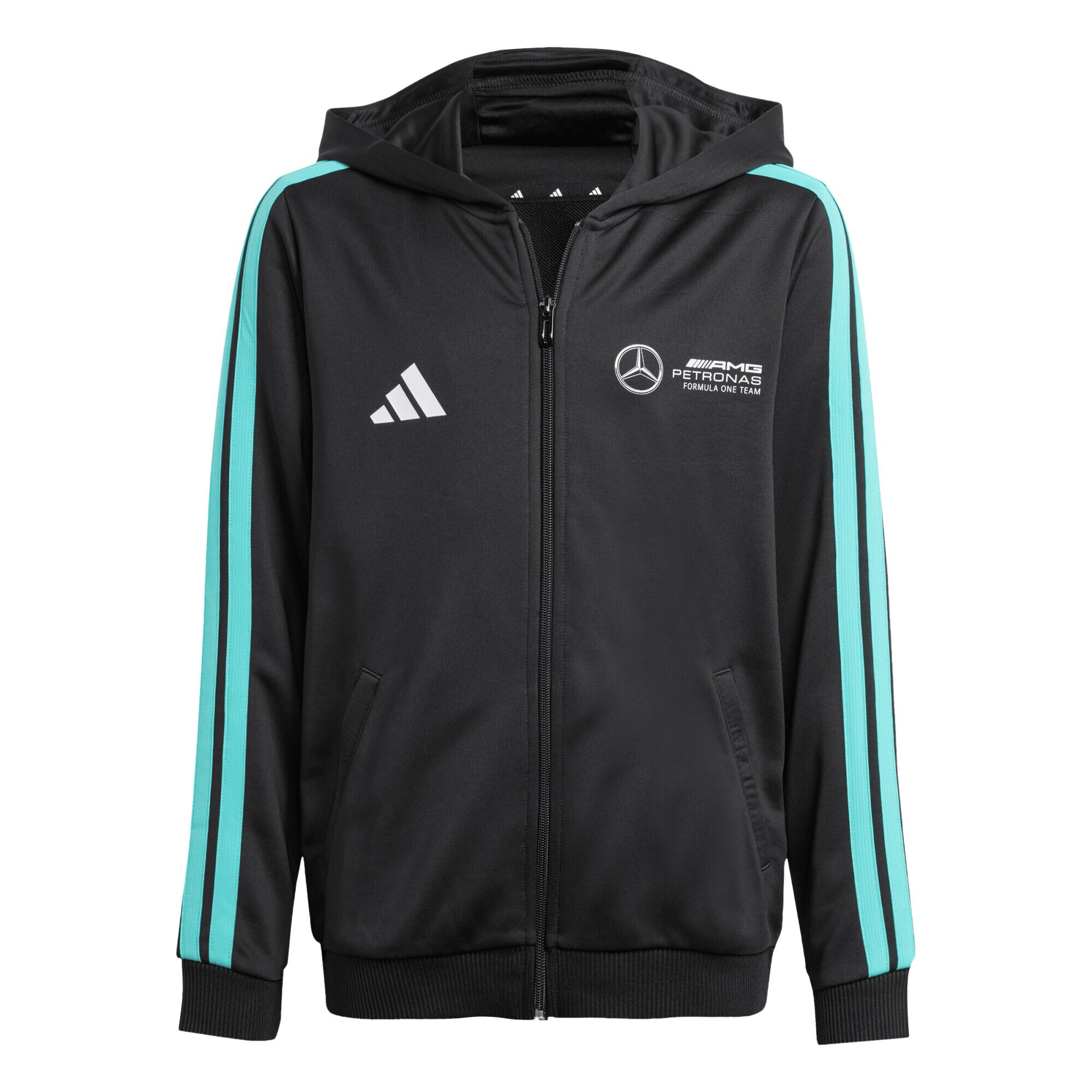 Mercedes AMG Petronas adidas F1 Logo Hoodie - Black - Kids