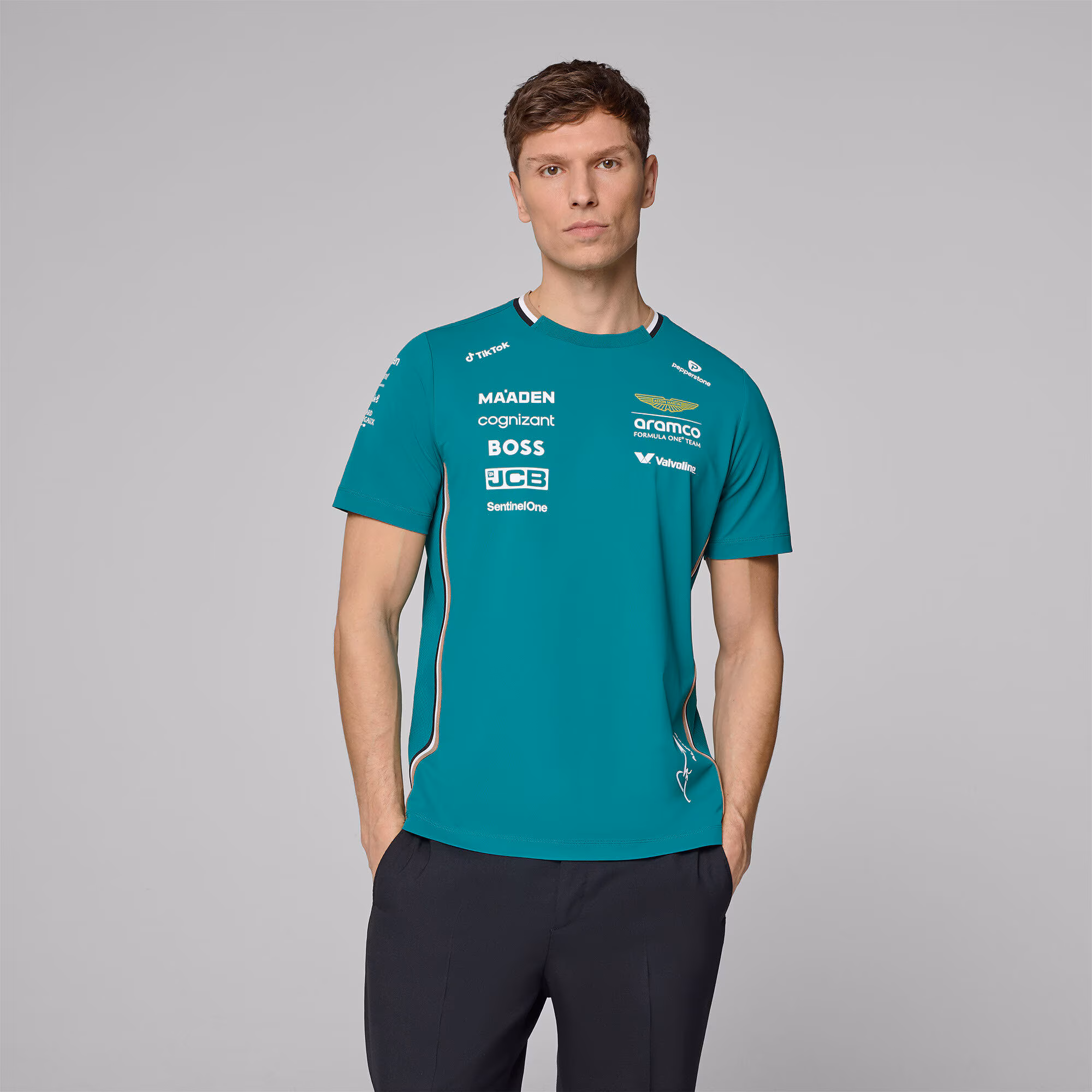 Aston Martin Aramco Cognizant F1 2025 Fernando Alonso Team Driver T-Shirt