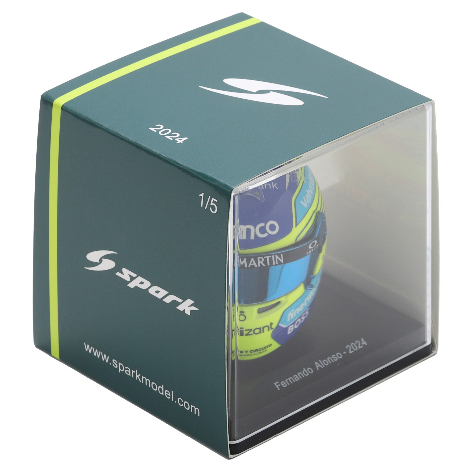 Aston Martin Aramco F1 Team Fernando Alonso 2024 1:5 Spark Model Helmet