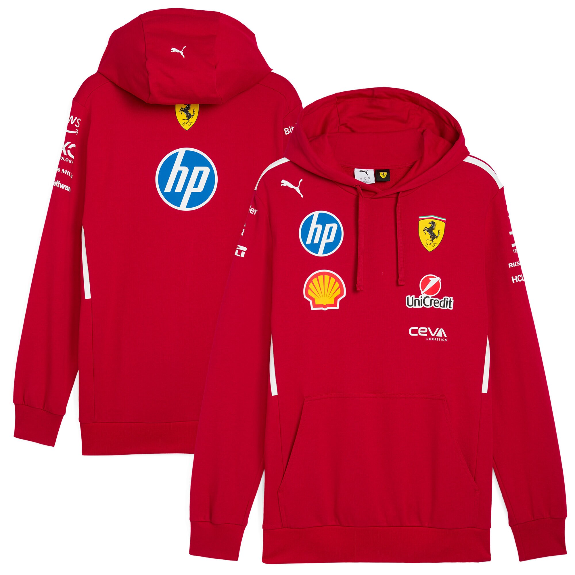 Scuderia Ferrari 2025 Team Hooded Sweat - Kids
