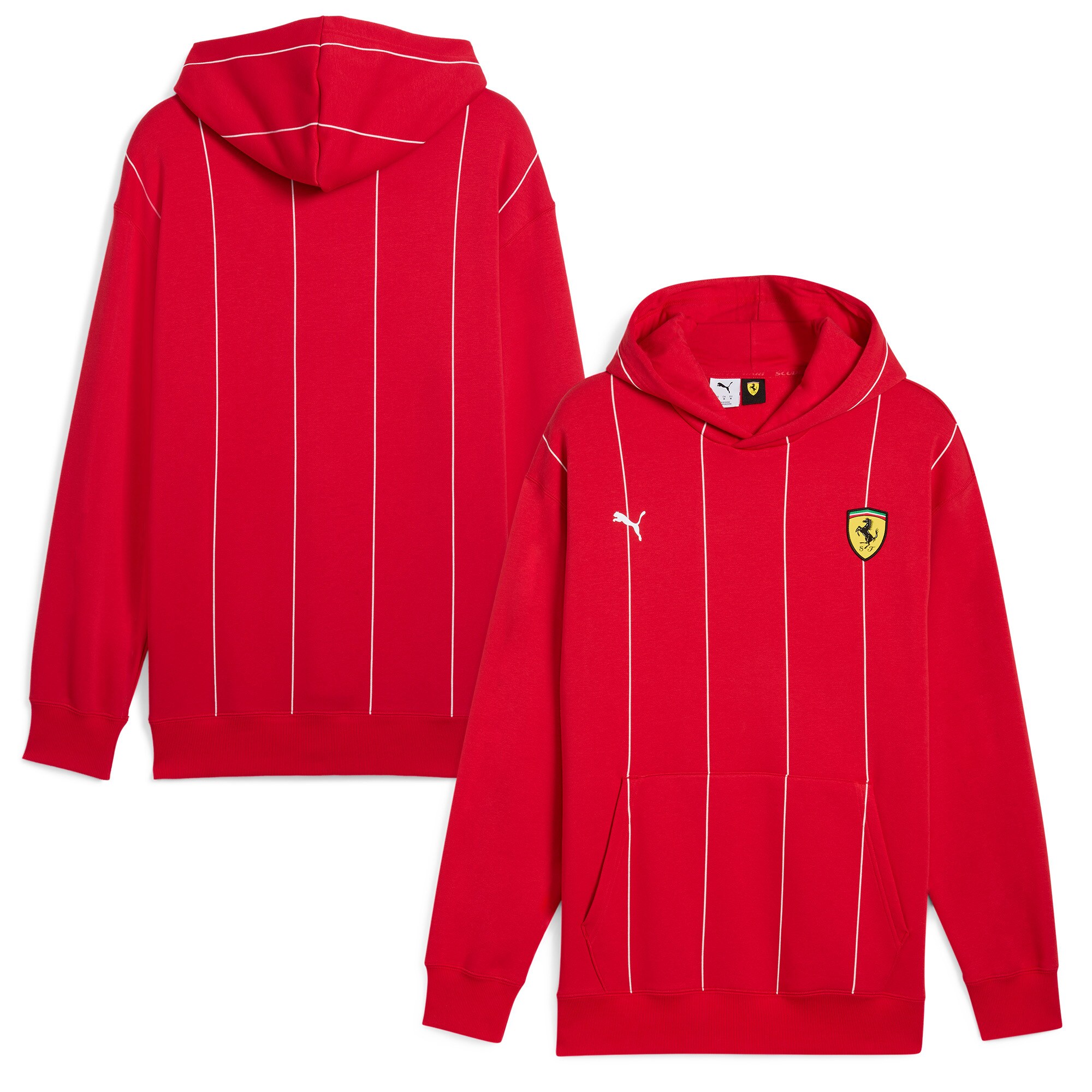 Scuderia Ferrari Race Premium Hoodie by Puma - Red