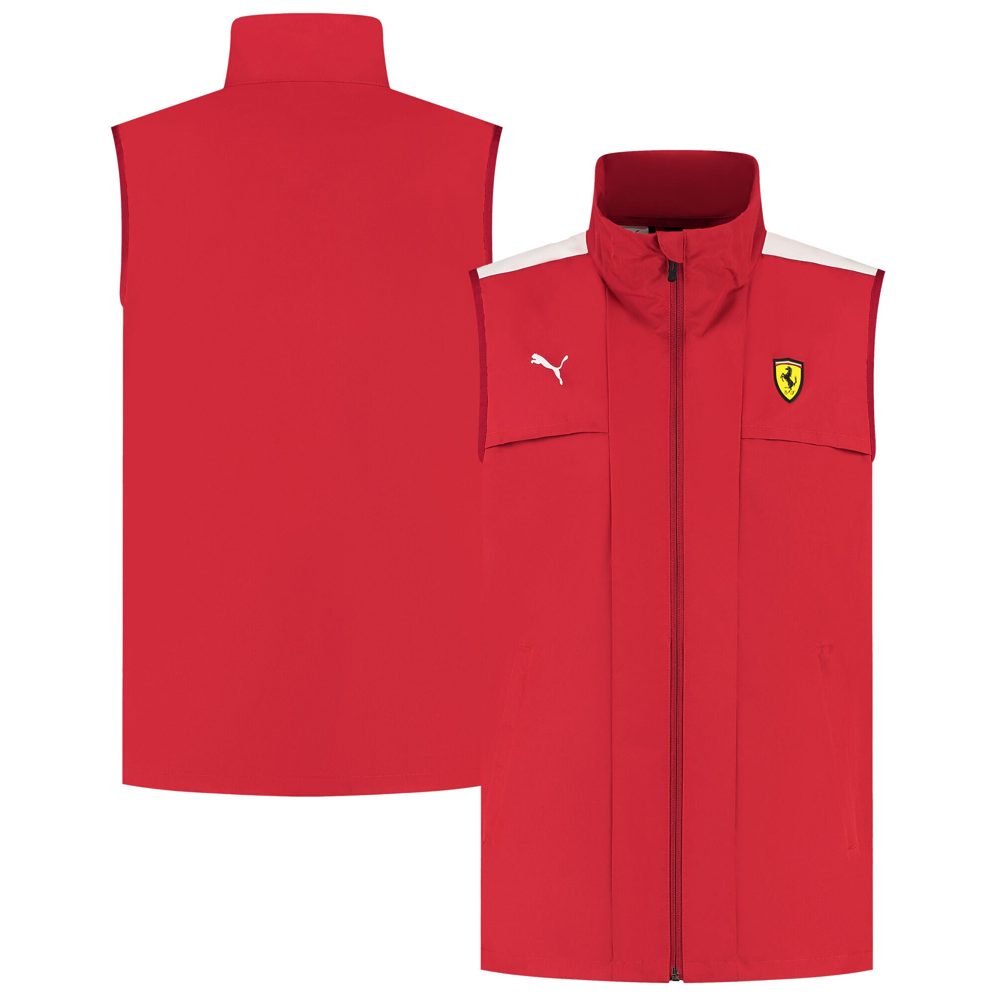 Scuderia Ferrari 2025 Puma Lightly Padded Gilet - Red