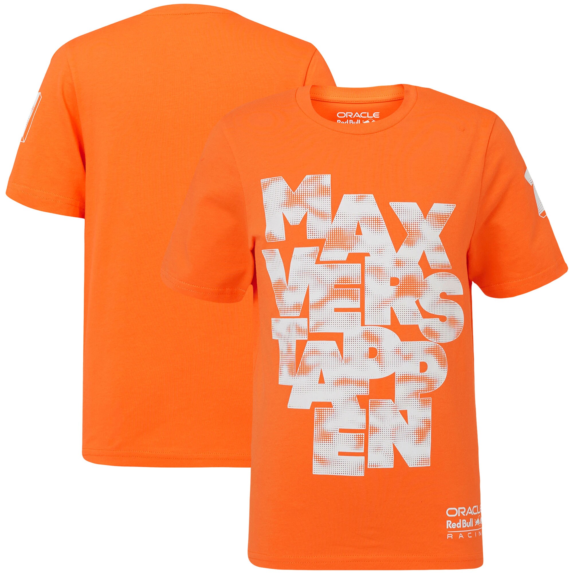 Red Bull Racing Max Verstappen Expression Driver T-Shirt - Orange - Kids