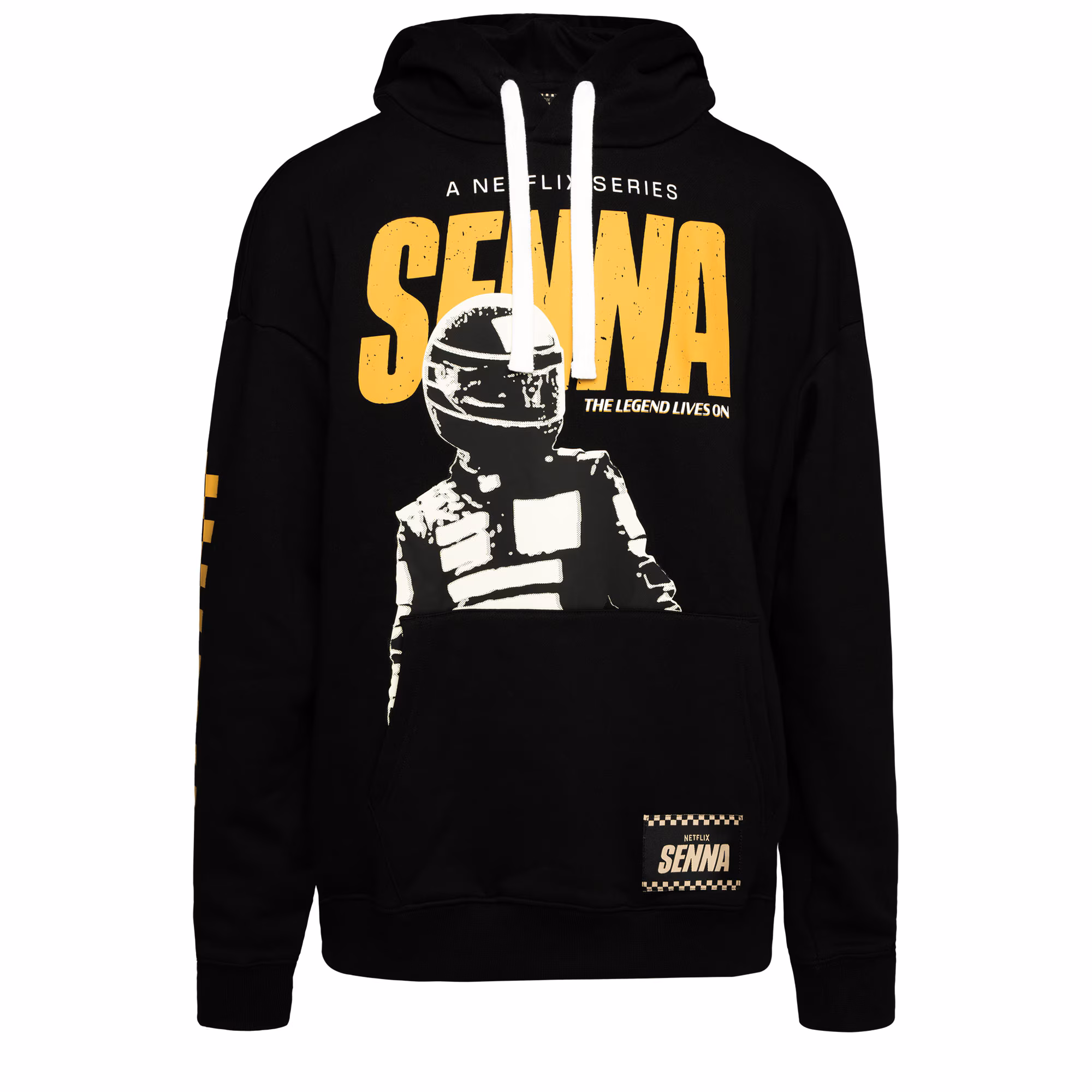 Ayrton Senna x Netflix Oversized Hoodie - Black