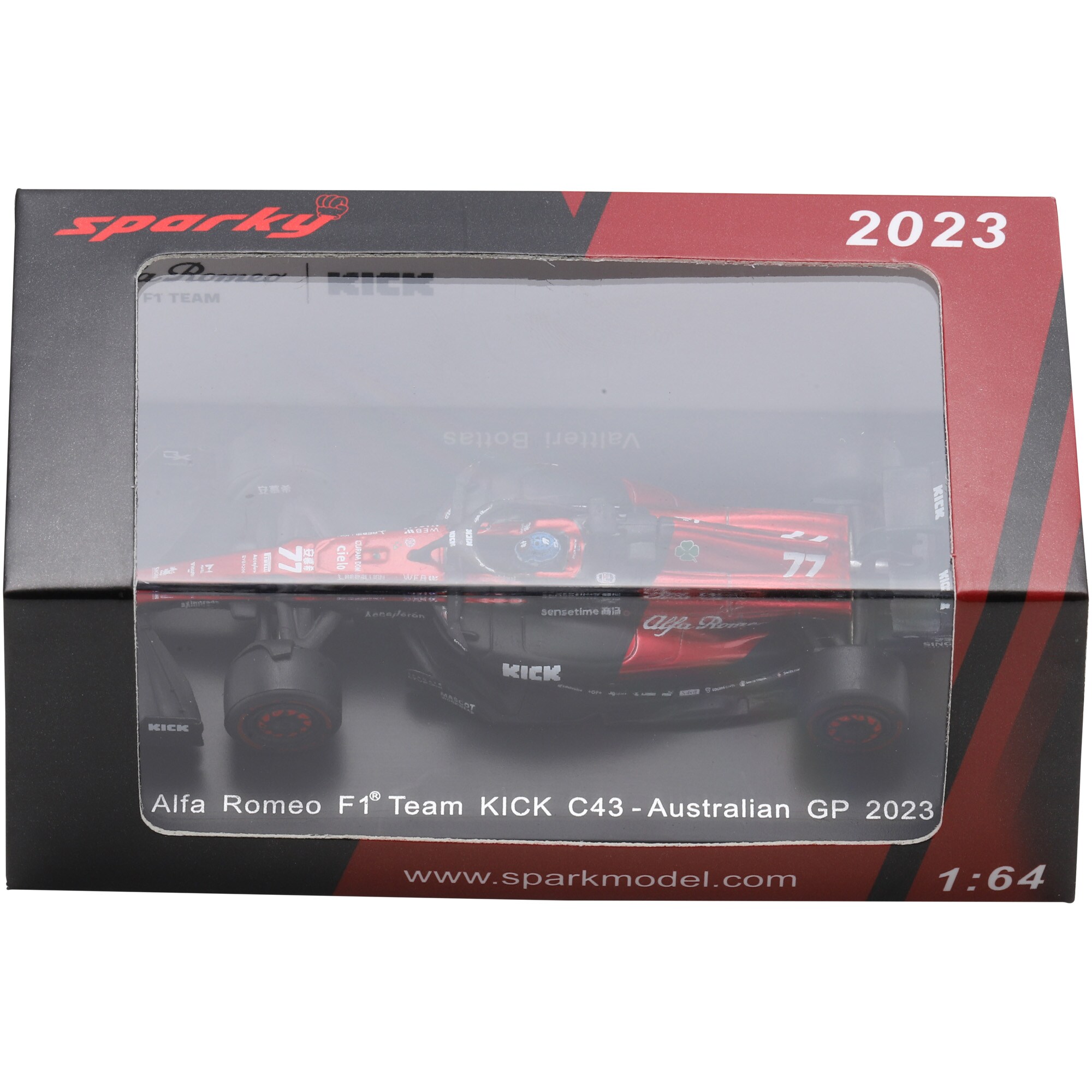 Alfa Romeo Sauber F1 Team Stake C43 No.77 Valtteri Bottas 1:64 Model