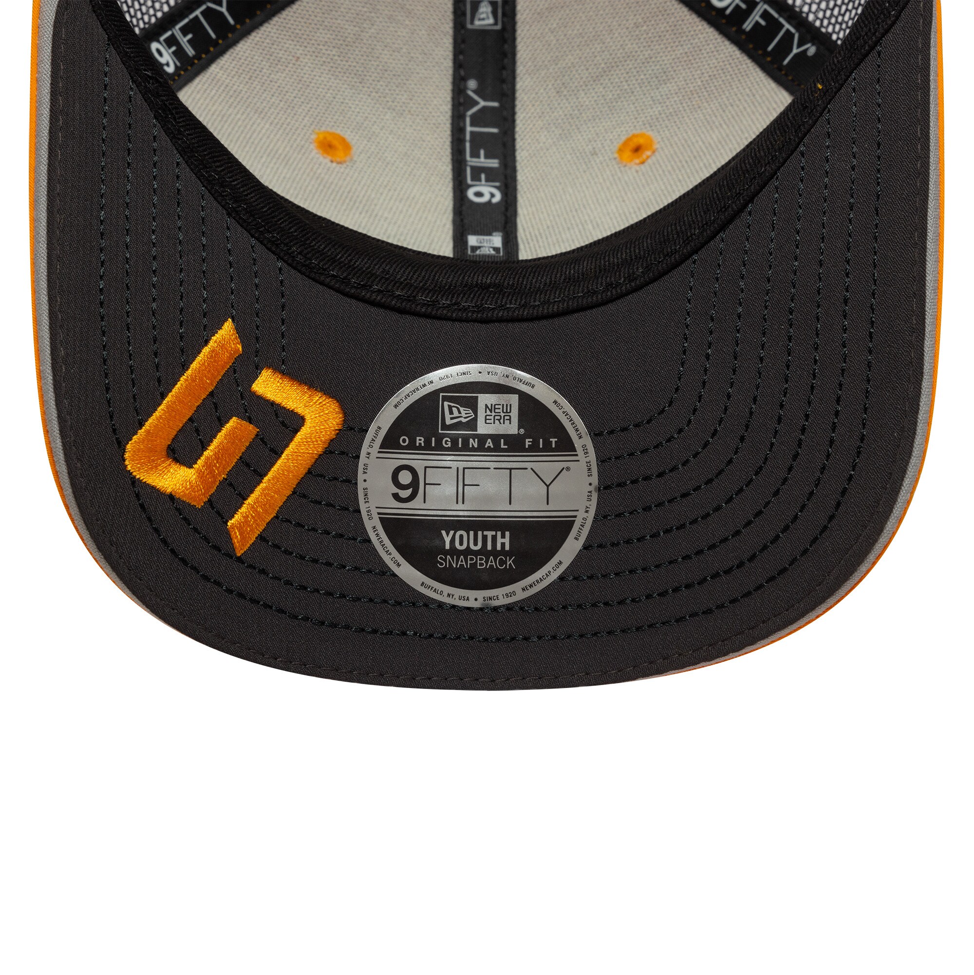 McLaren New Era Lando Norris 9FIFTY Pre Curved Cap - Kids - Papaya