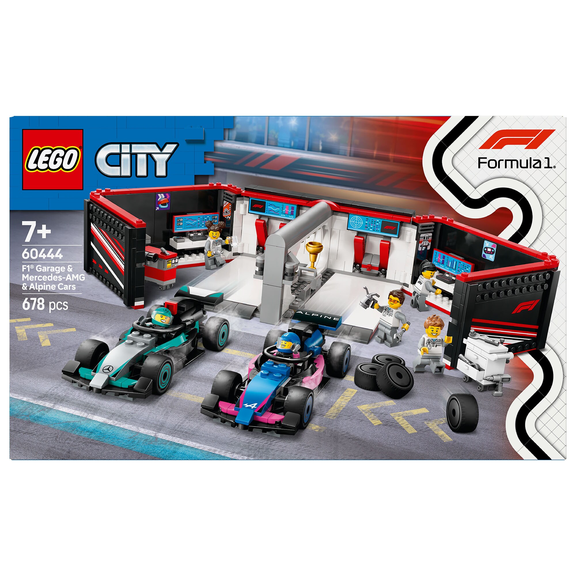 F1® LEGO® Garage & Mercedes-AMG & Alpine Cars