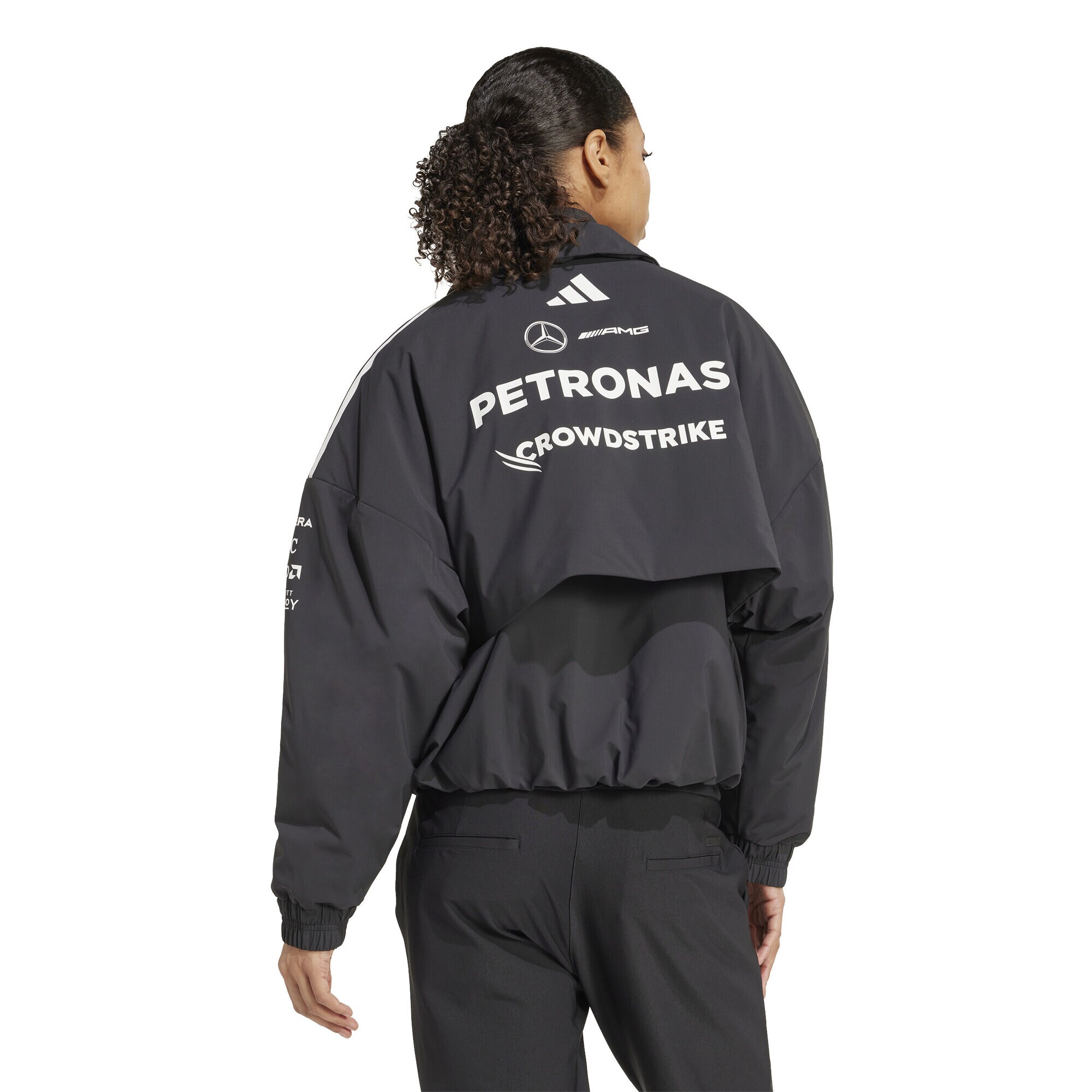 Mercedes AMG Petronas adidas F1 Team Crop Jacket - Black - Womens