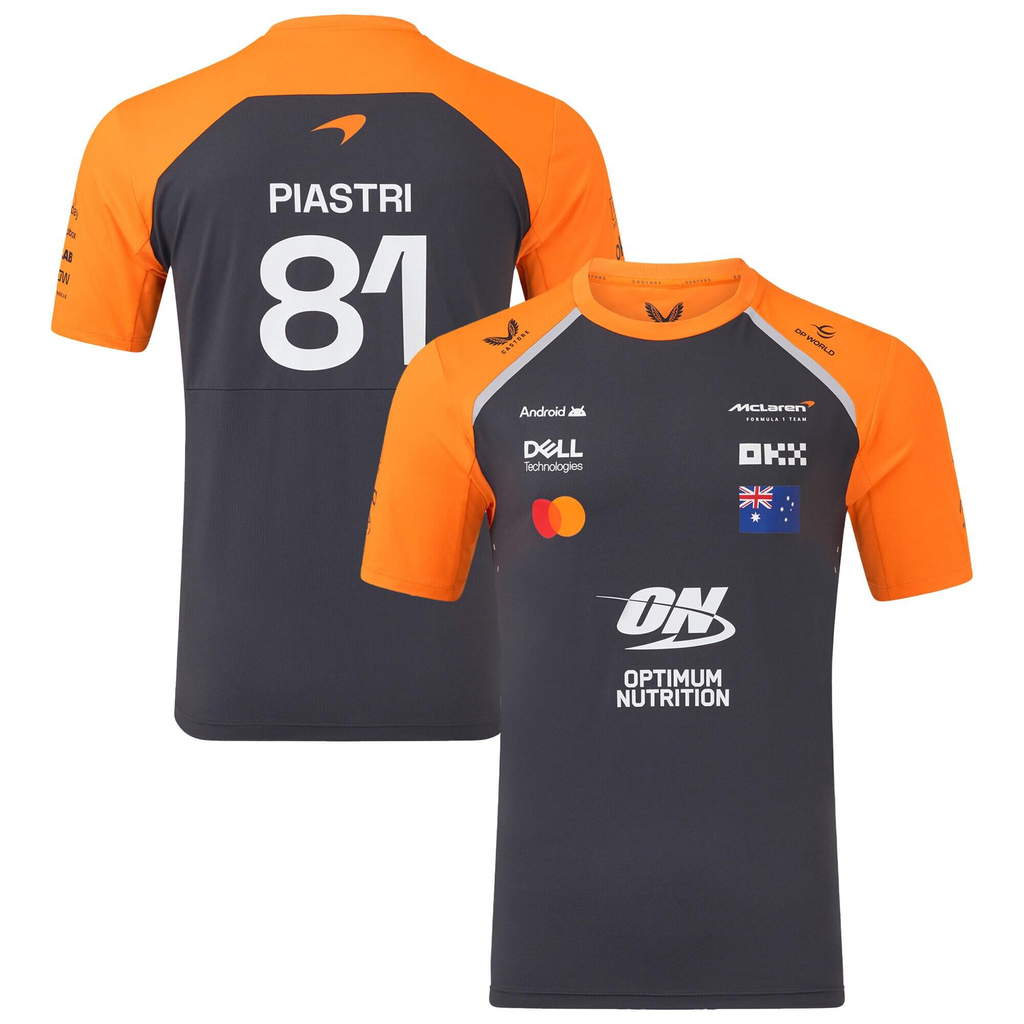 McLaren 2025 Team Oscar Piastri Driver Set Up T-Shirt - Phantom