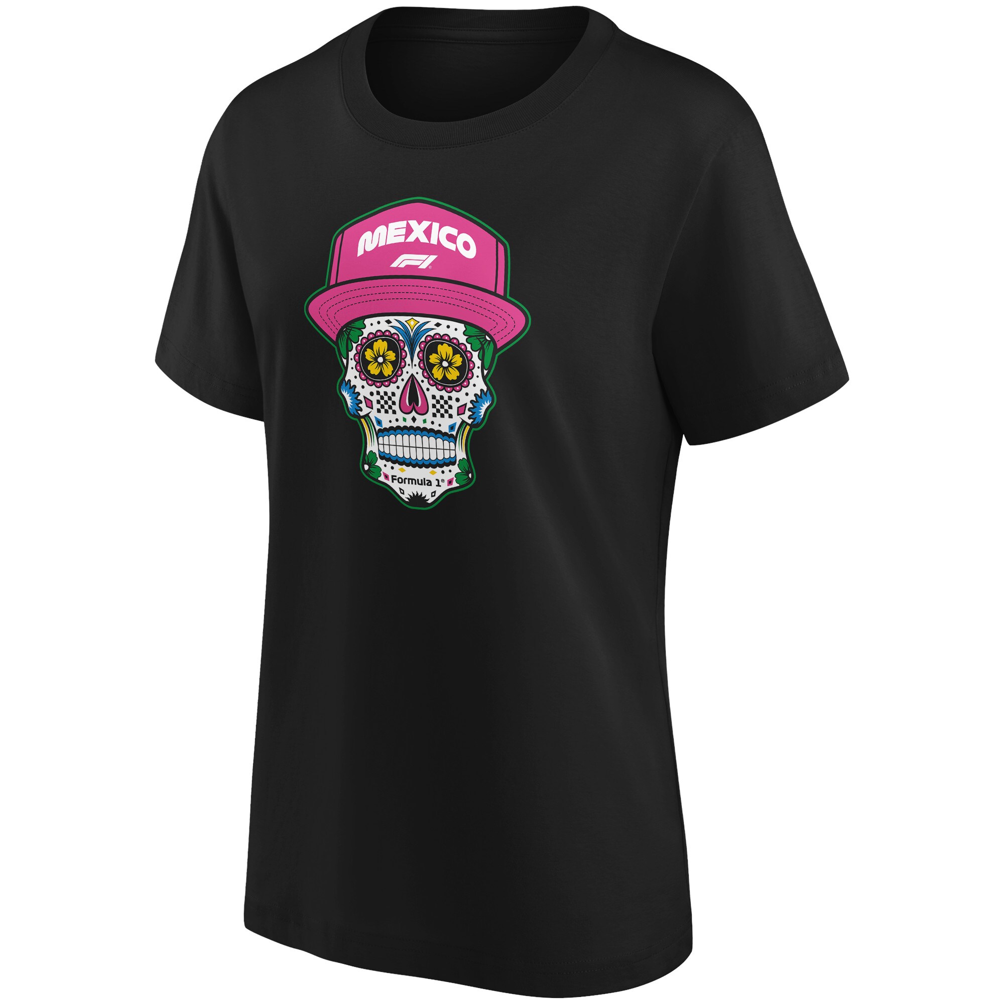 Formula 1 Mexico Skull Graphic T-Shirt - Womens