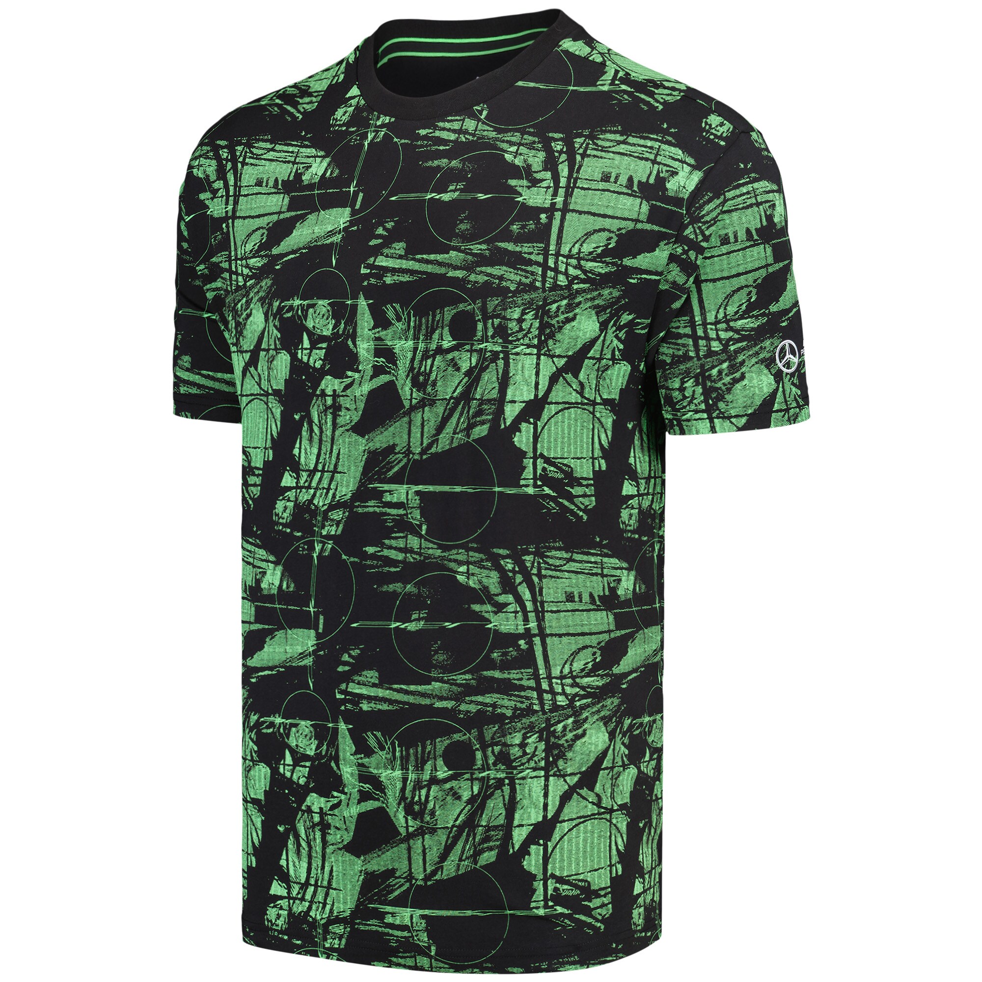 Mercedes AMG Petronas F1 Statement All Over Print T-Shirt by Puma