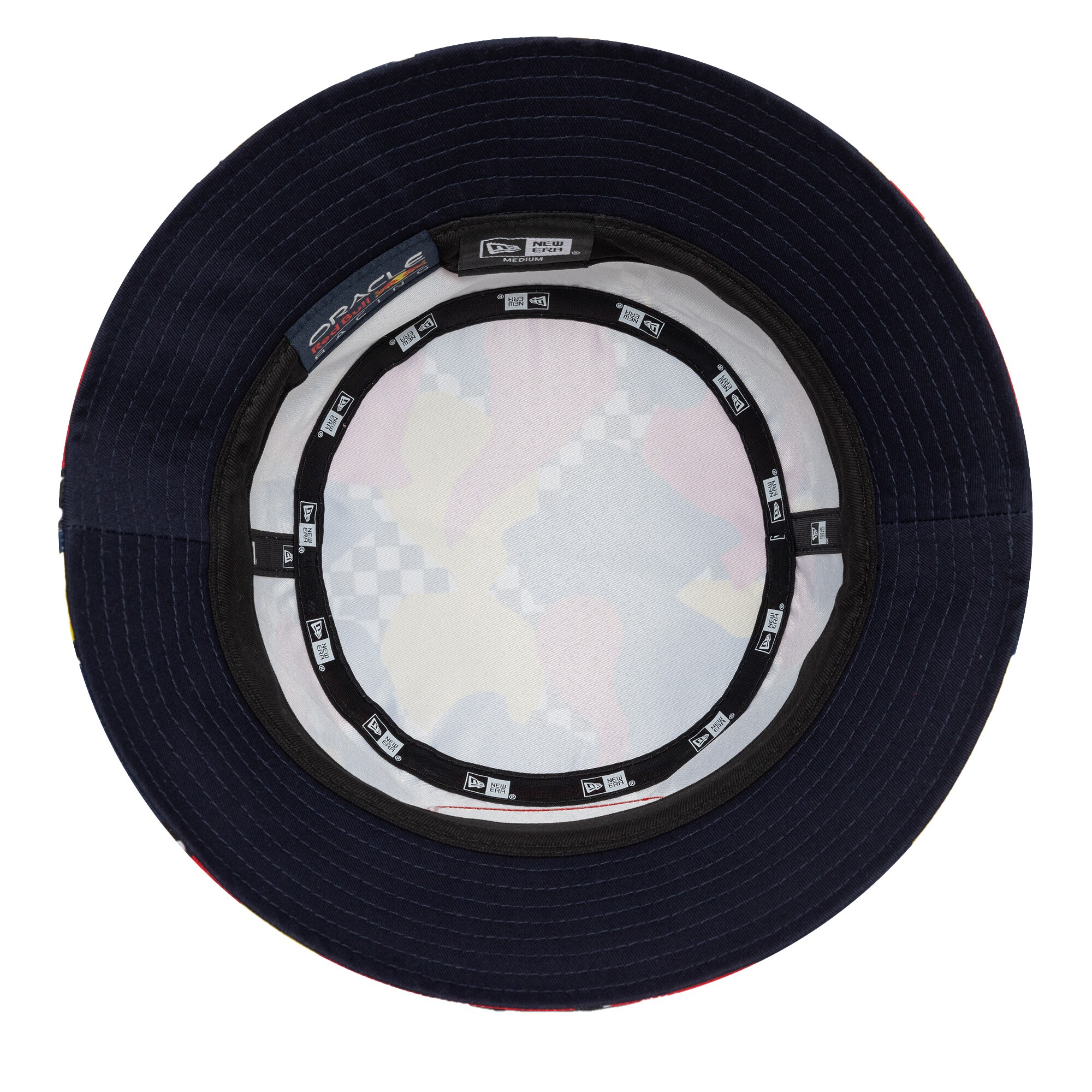 Red Bull Racing New Era Abstract Tapered Bucket Hat - Navy