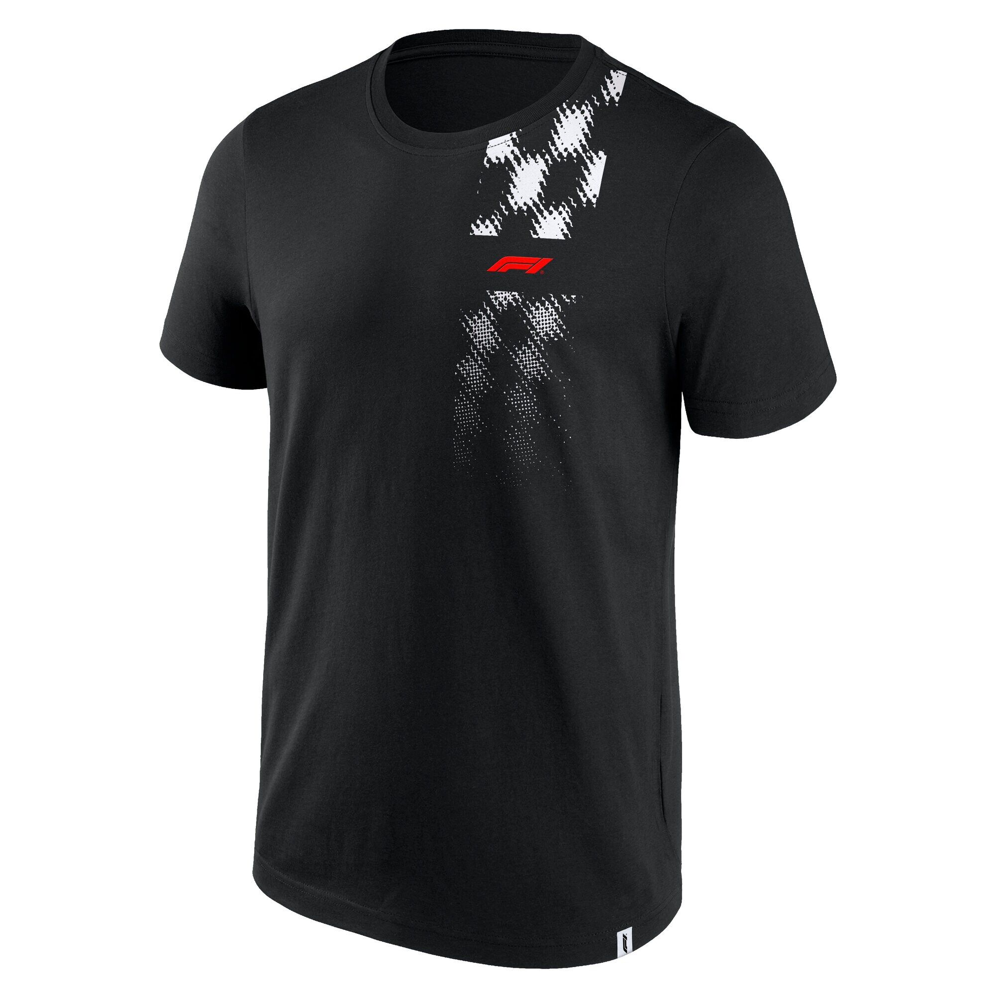 Formula 1 Halftone Grid Graphic T-Shirt - Black