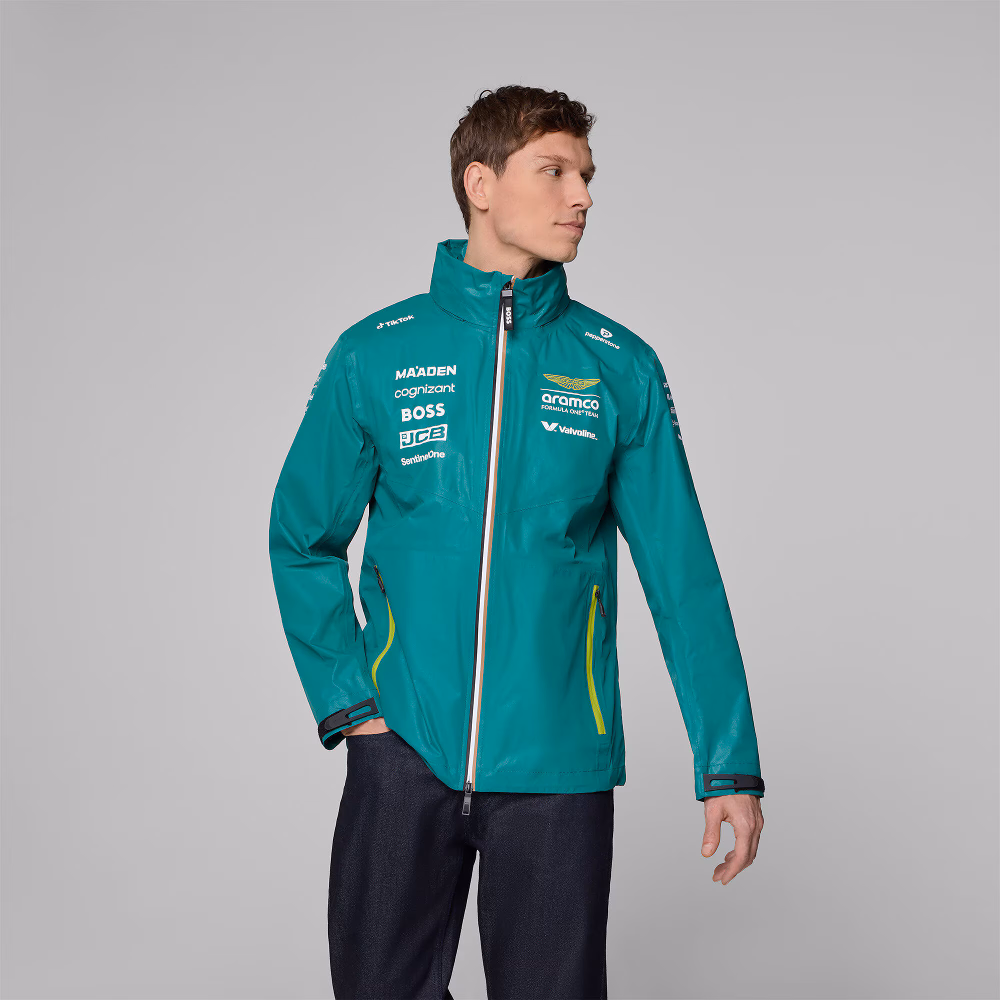 Aston Martin Aramco Cognizant F1 2025 Team Rain Jacket