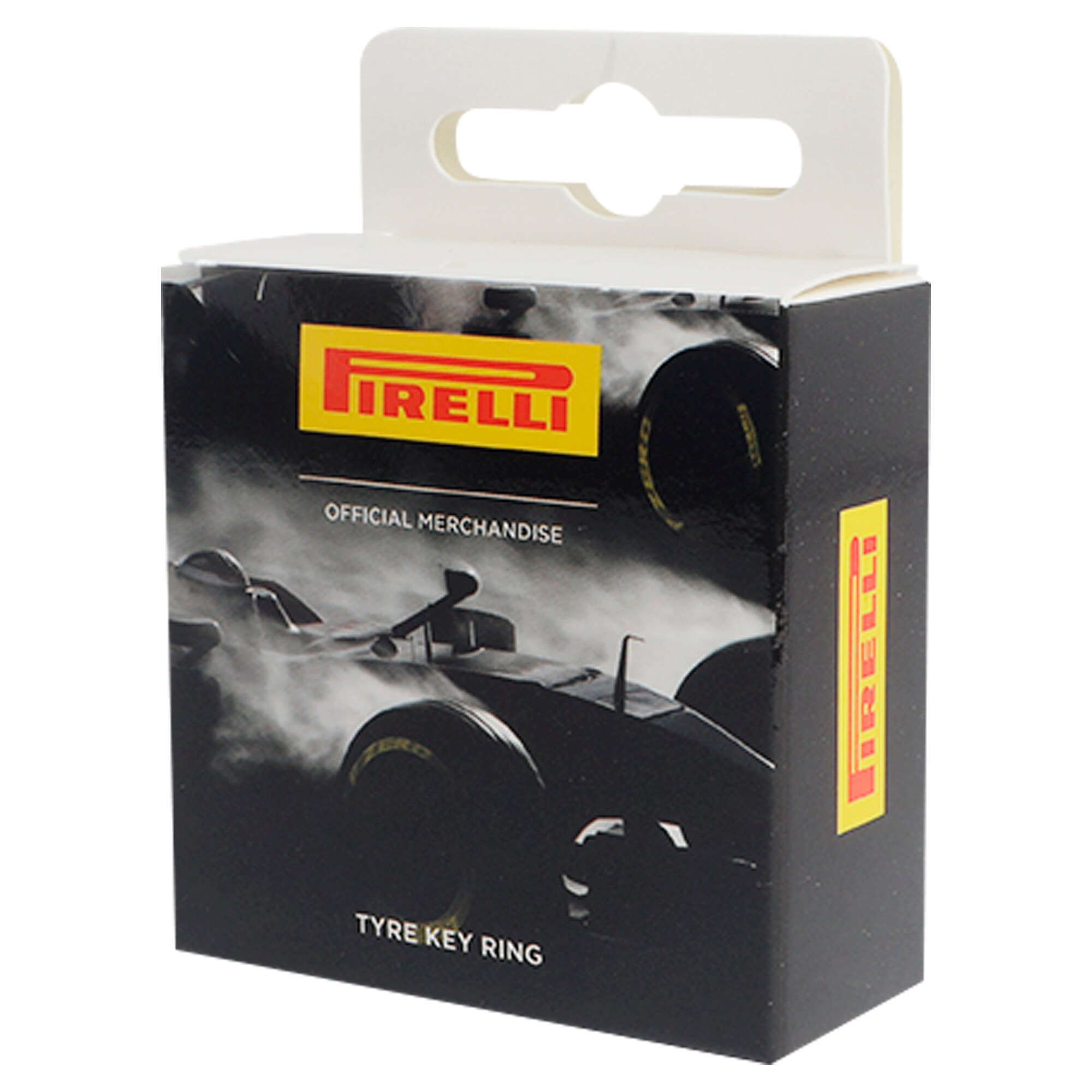 Pirelli Hard Tyre Keyring - White