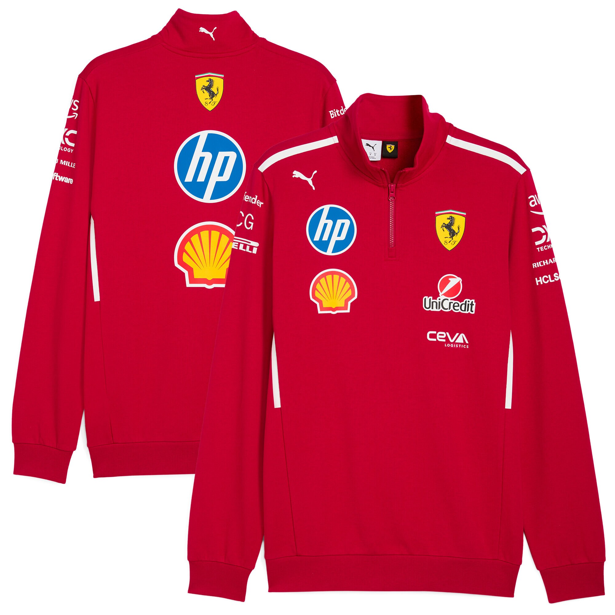 Scuderia Ferrari 2025 Team 1/2 Zip Sweat