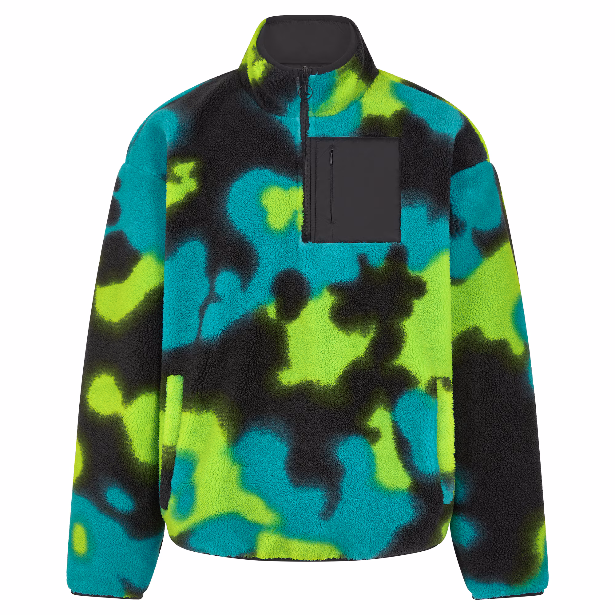 Mercedes AMG Petronas F1 Team Spray Camo Sherpa 1/4 Zip Fleece