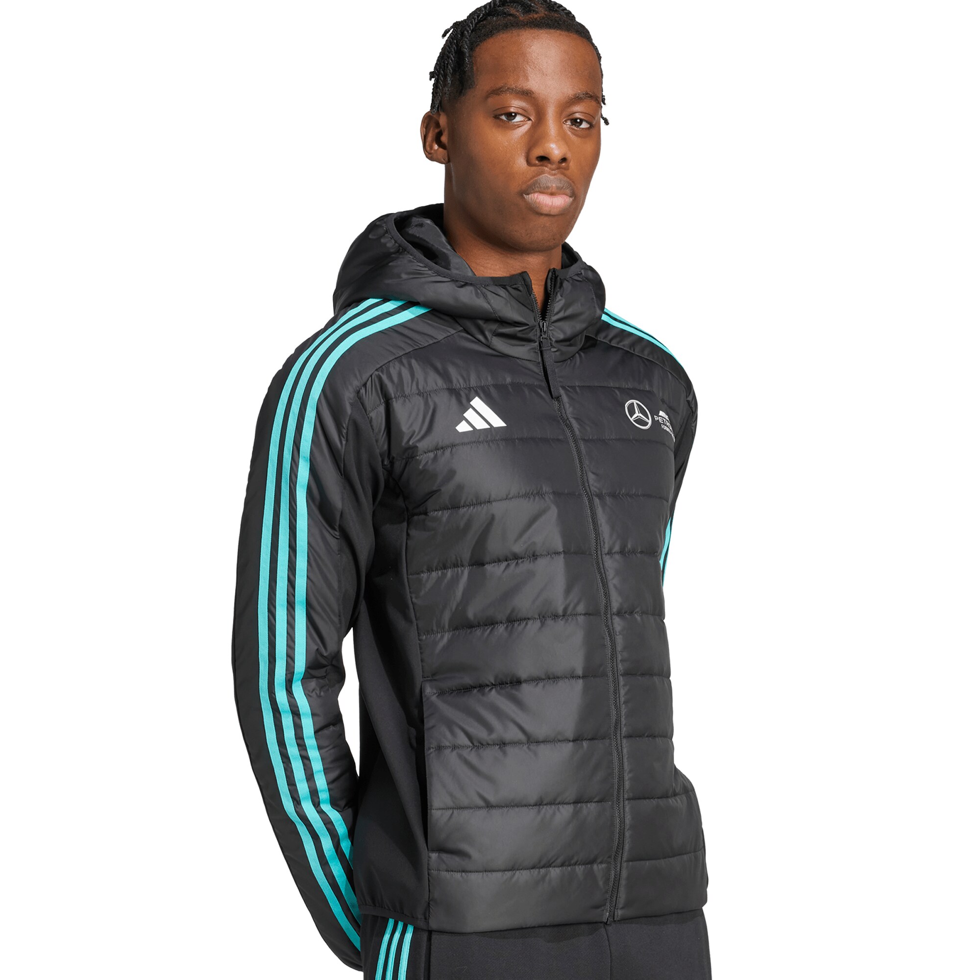 Mercedes AMG Petronas adidas Puffer Jacket - Black