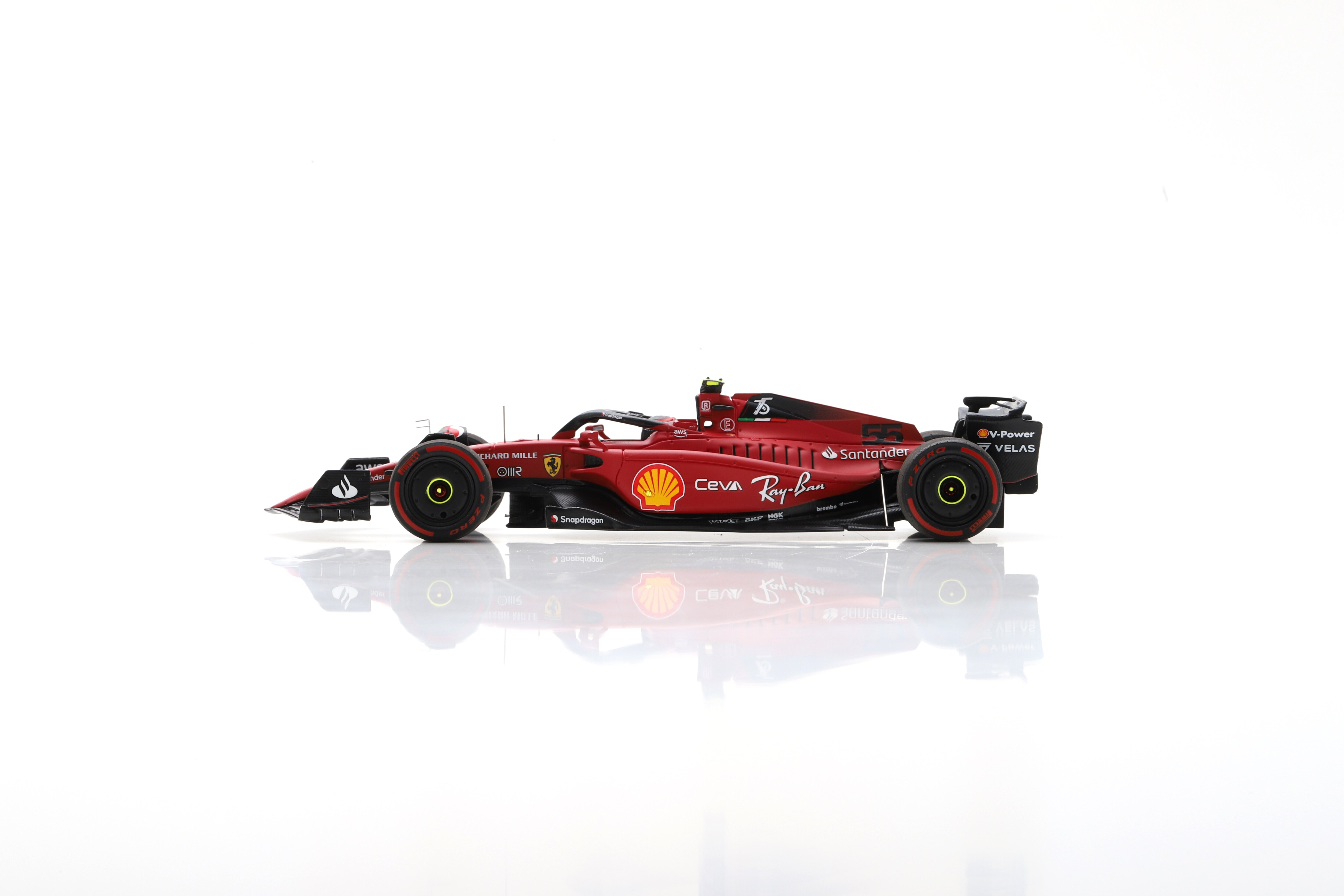 Scuderia Ferrari SF75 No.55 2nd Place Bahrain GP Carlos Sainz 1:43 LookSmart Model