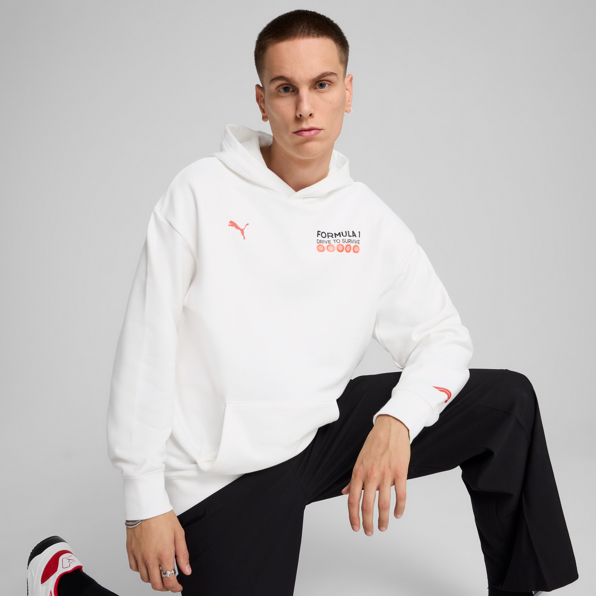 Formula 1 Drive to Survive Graphic Race Hoodie - White