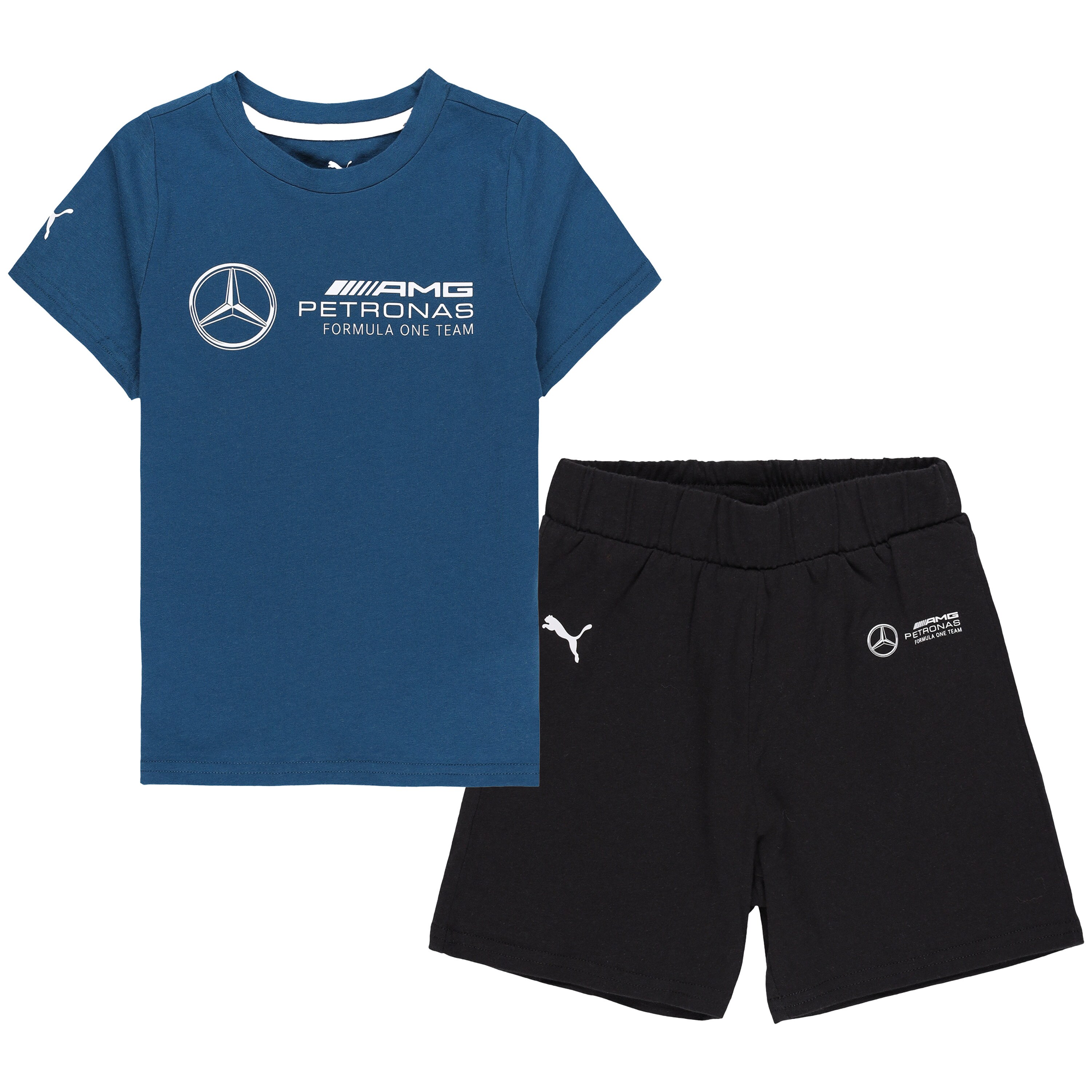 Mercedes AMG Petronas F1 Short & T-Shirt Set by Puma - Infant