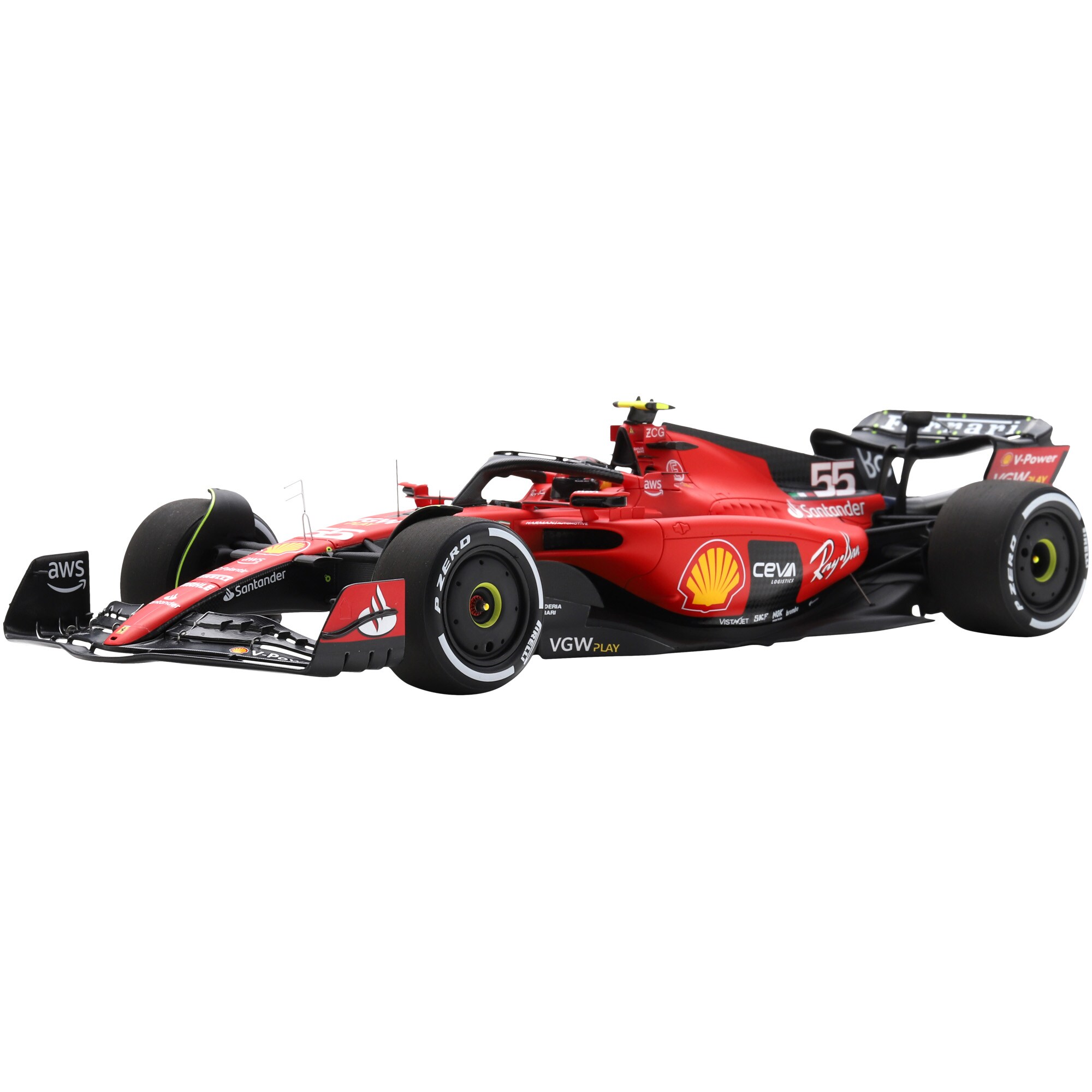 Scuderai Ferrari SF23 No.55 Bahrain GP 4th Place - Carlos Sainz 1:18 LookSmart Model