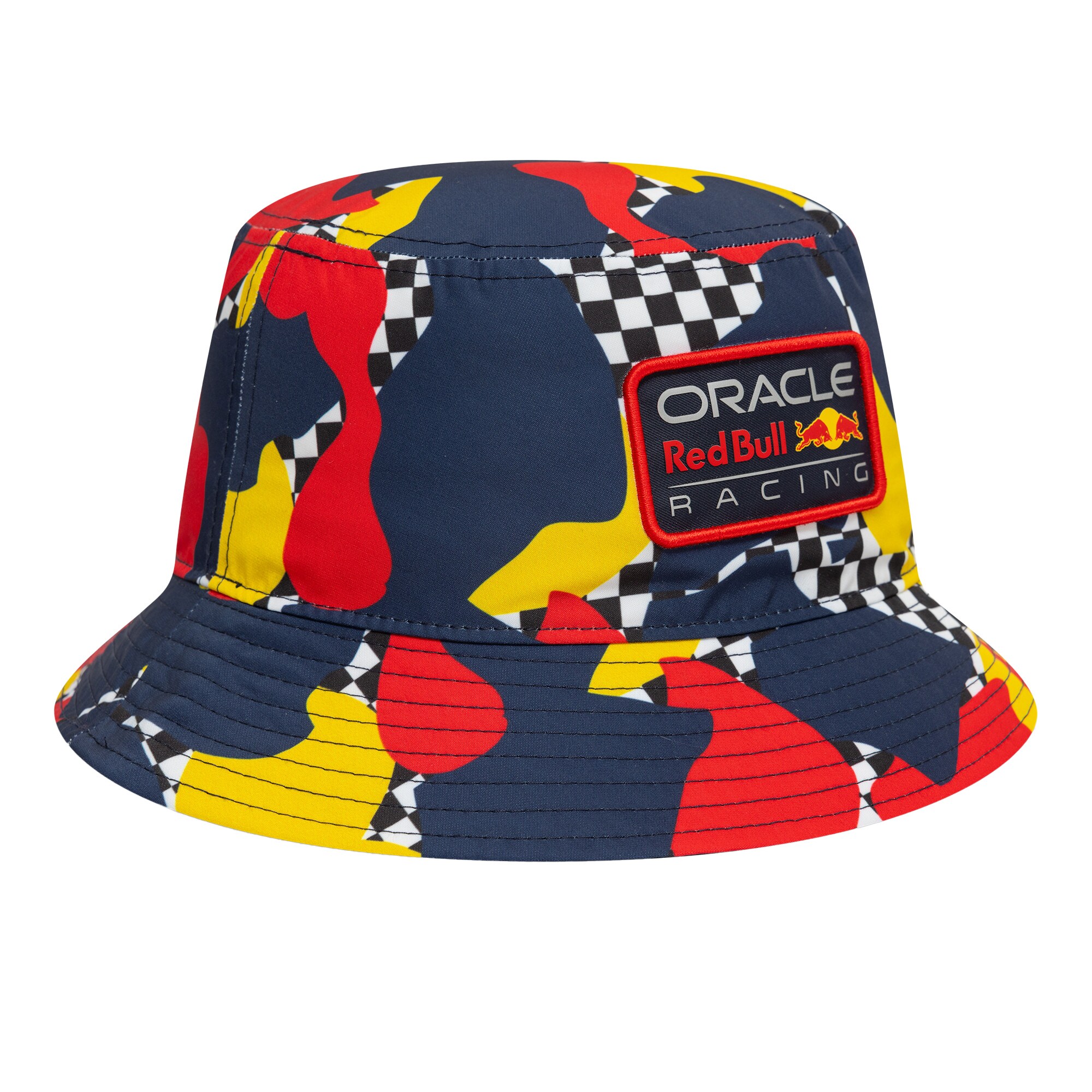 Red Bull Racing New Era Abstract Tapered Bucket Hat - Navy