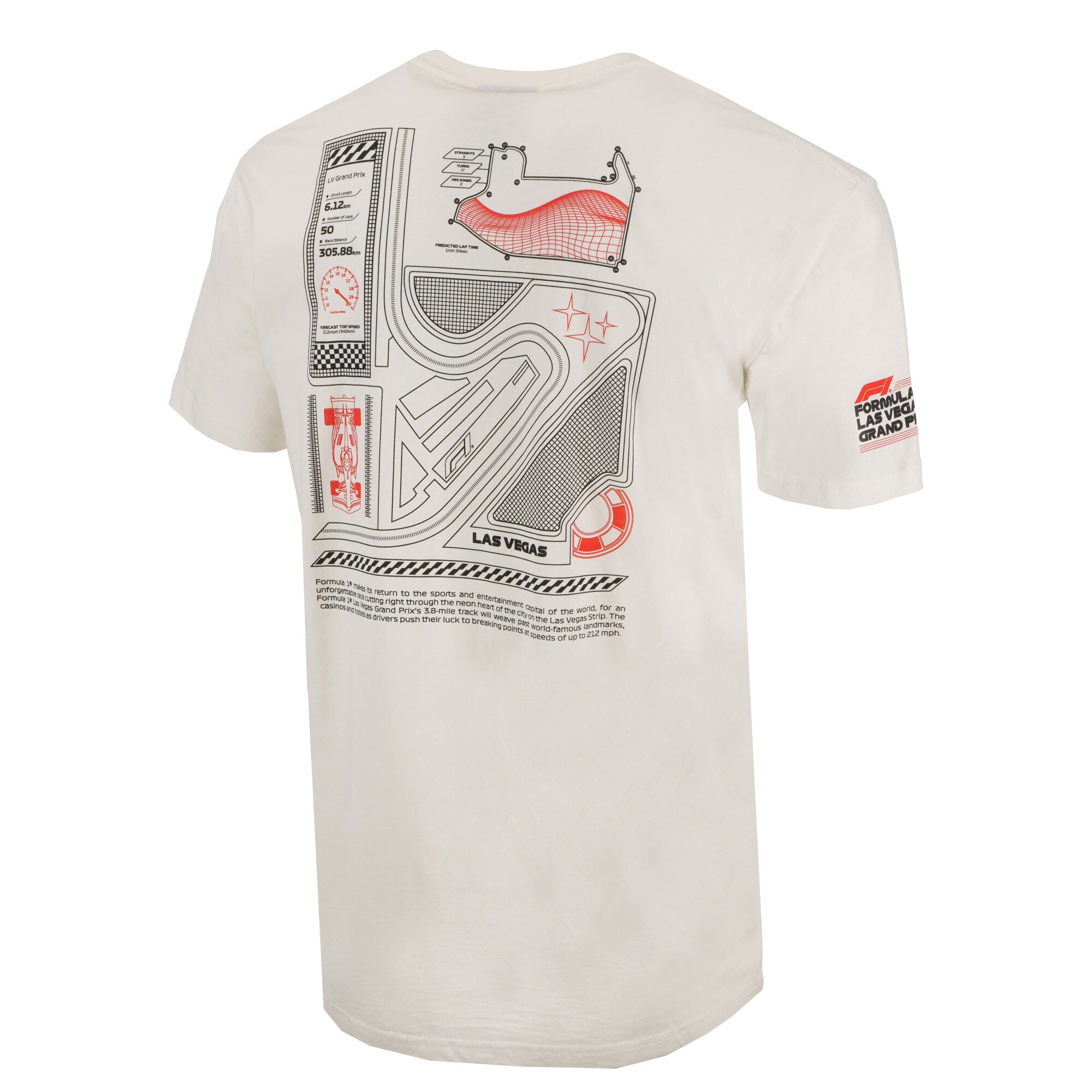 Unisex Cream Formula 1 2024 Las Vegas Grand Prix Celebrate Vegas T-Shirt