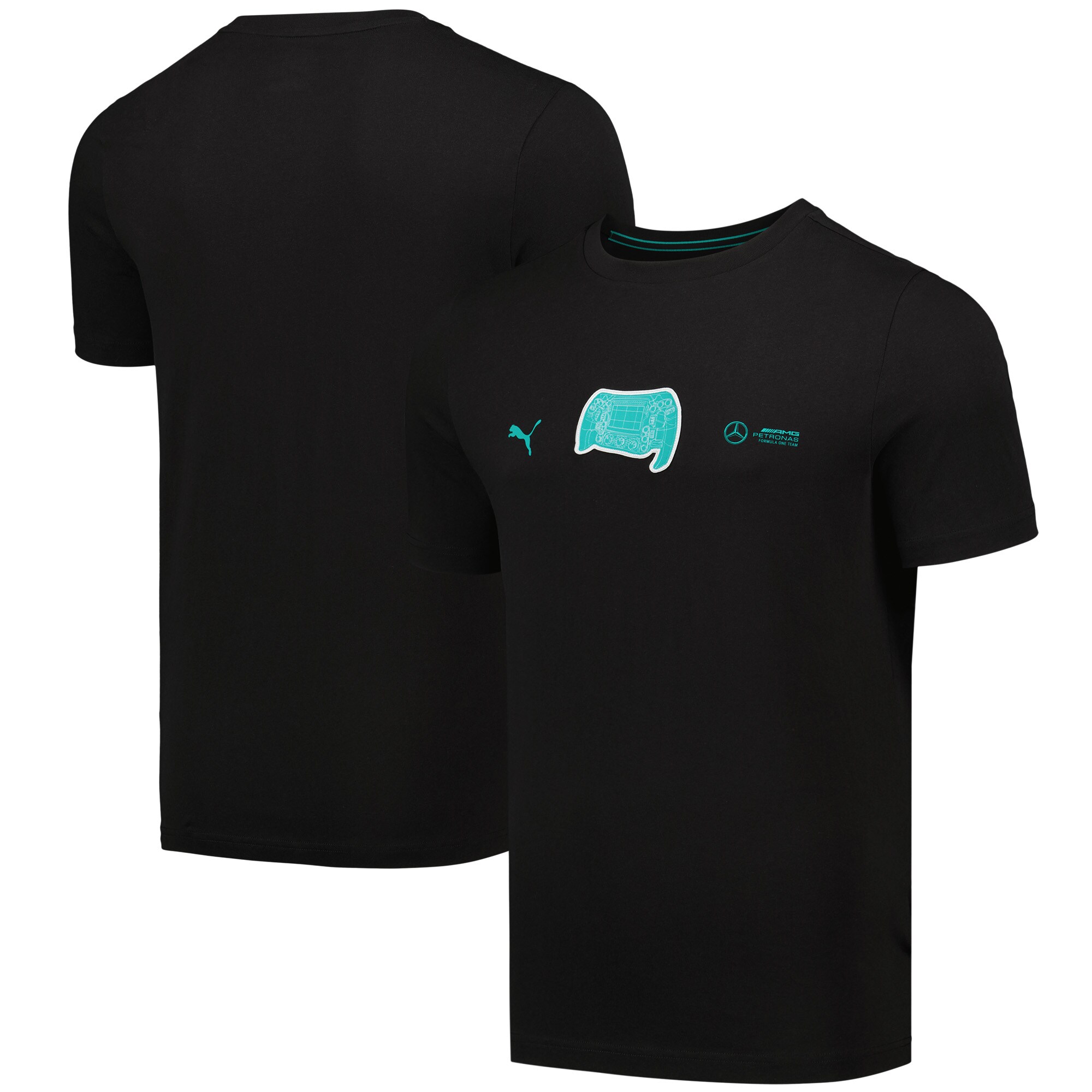 Mercedes AMG Petronas Graphic T-Shirt by Puma - Black