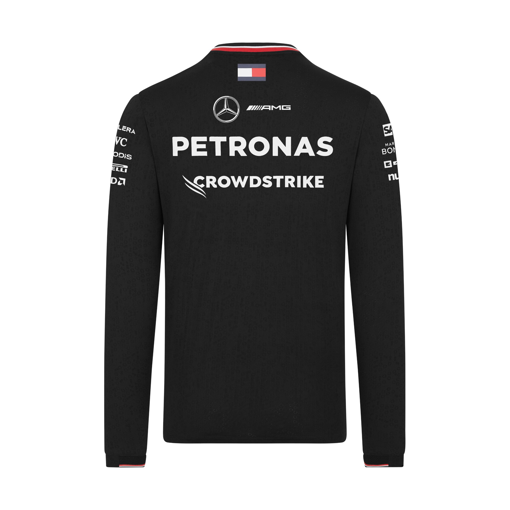 Mercedes AMG Petronas F1 2024 Team Long Sleeved Driver T-Shirt - Black